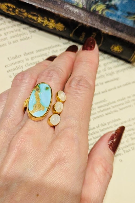 トルコ 天然石 ラグジュアリー リング