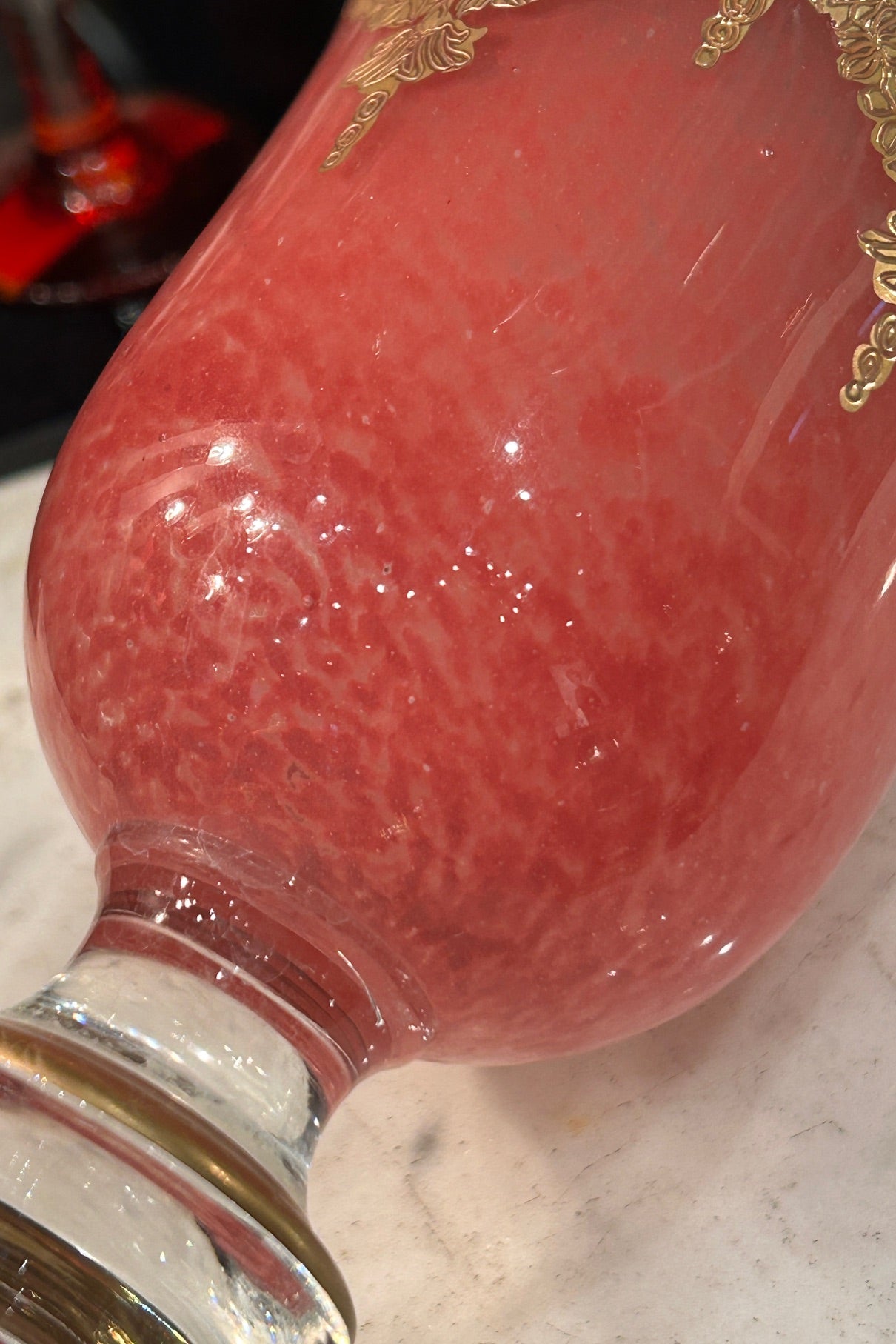 ヴィンテージ インターグラス ピンク