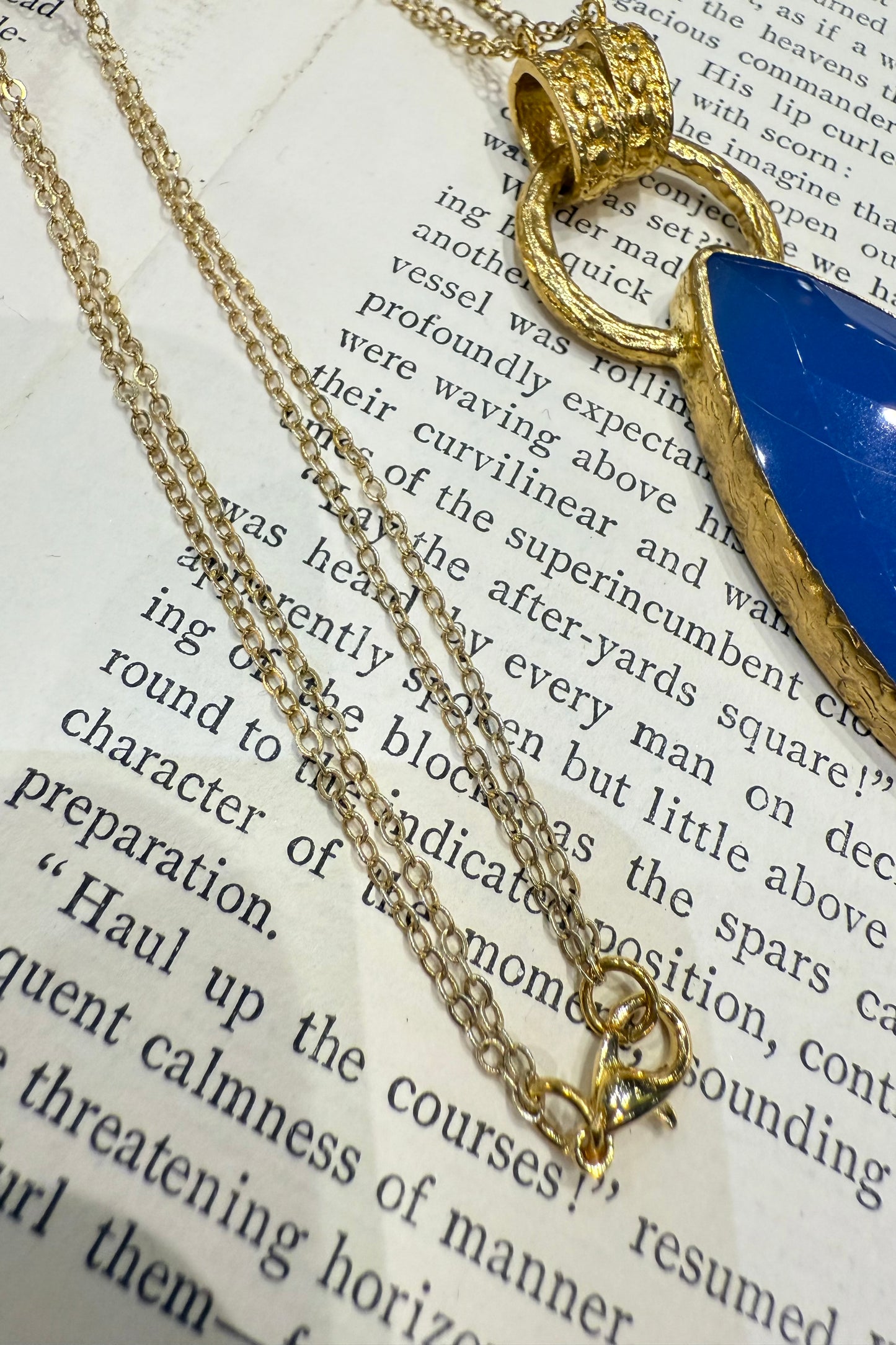 トルコ ブルーカルセドニーネックレス