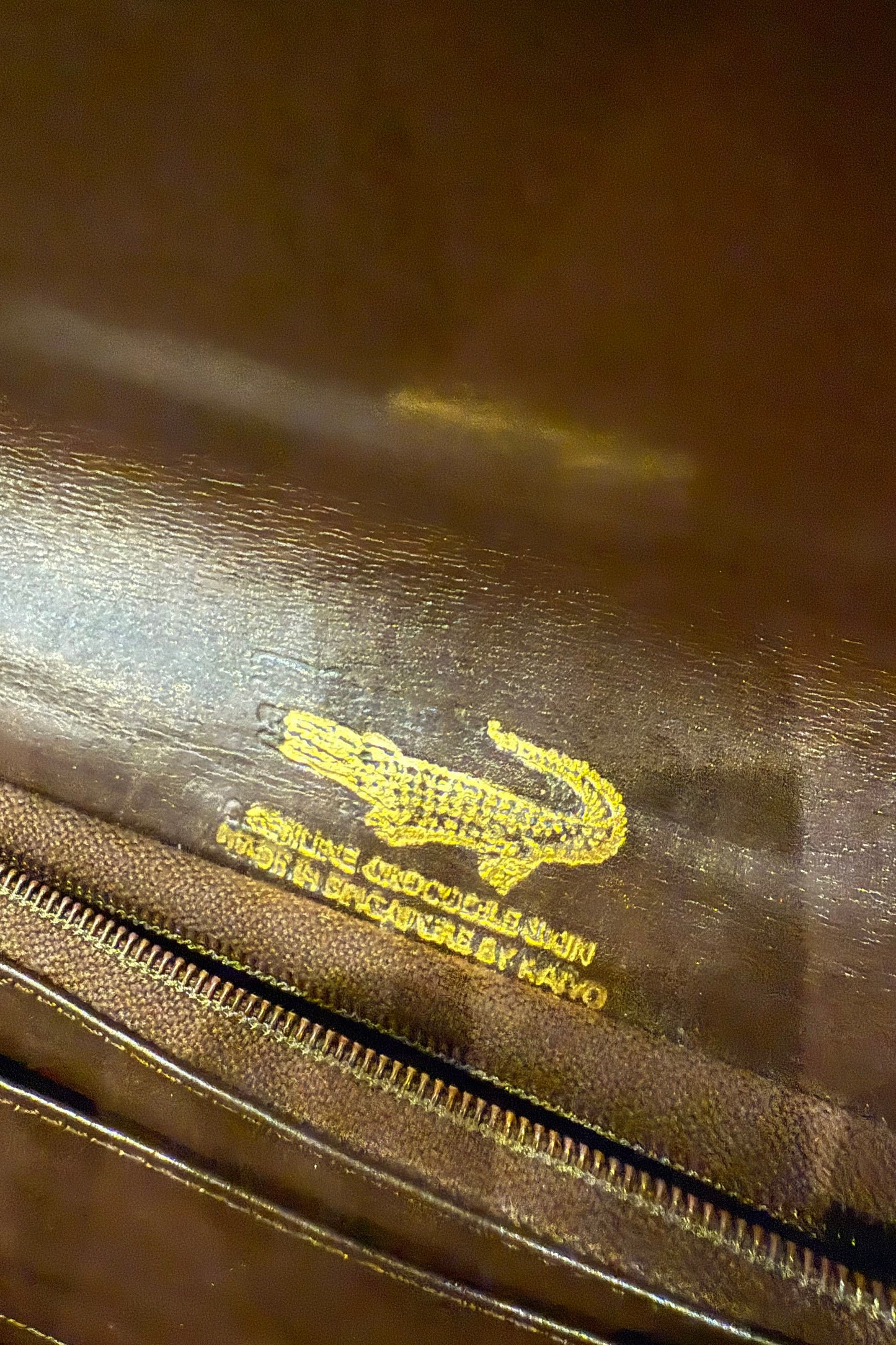 vintage bag クロコダイルクラッチ