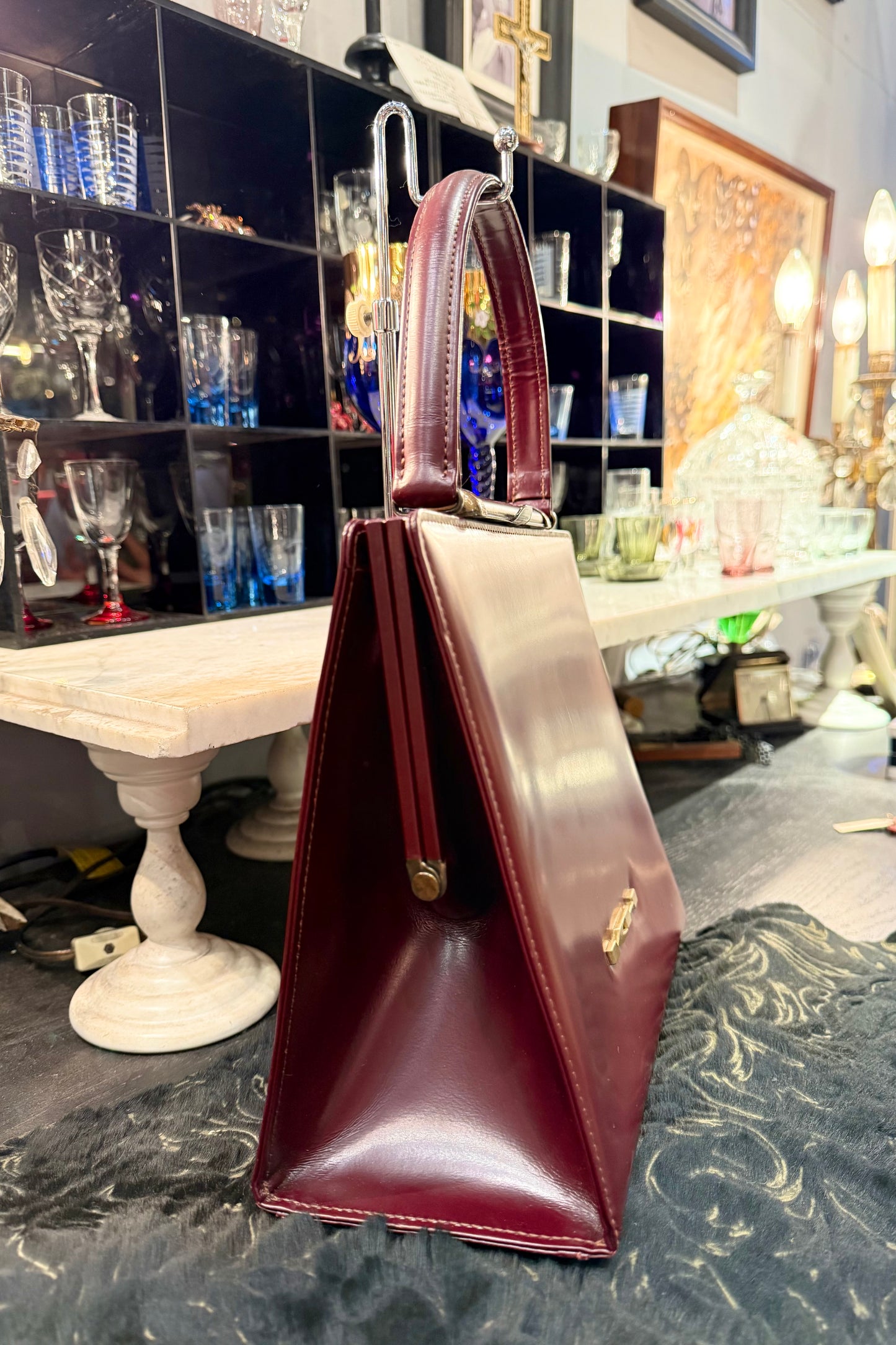 vintage bag キャサリン・ハムネット ハンドバッグ