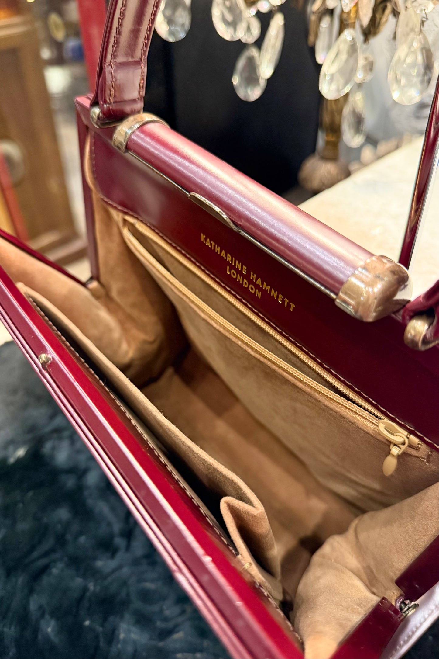vintage bag キャサリン・ハムネット ハンドバッグ