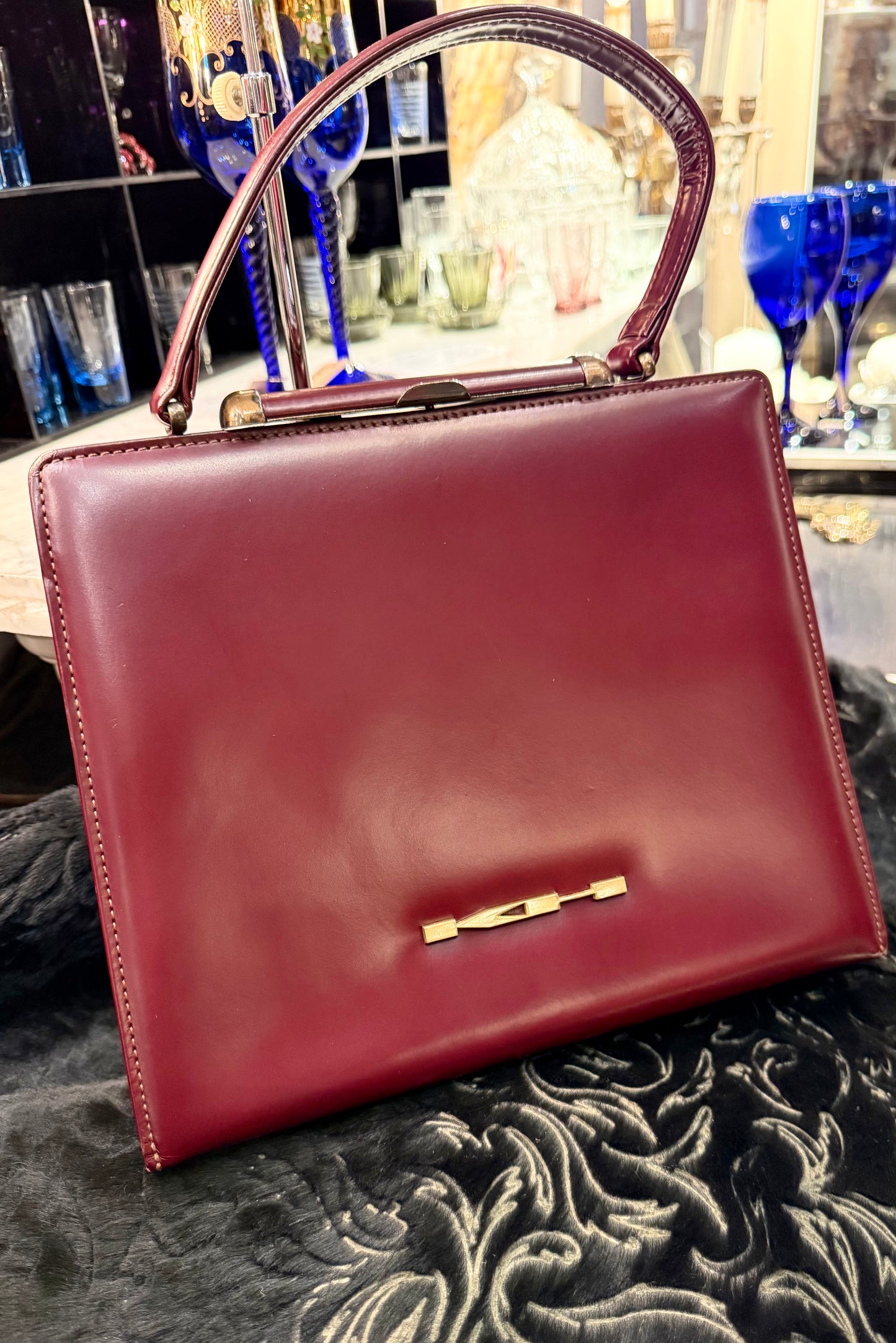 vintage bag キャサリン・ハムネット ハンドバッグ