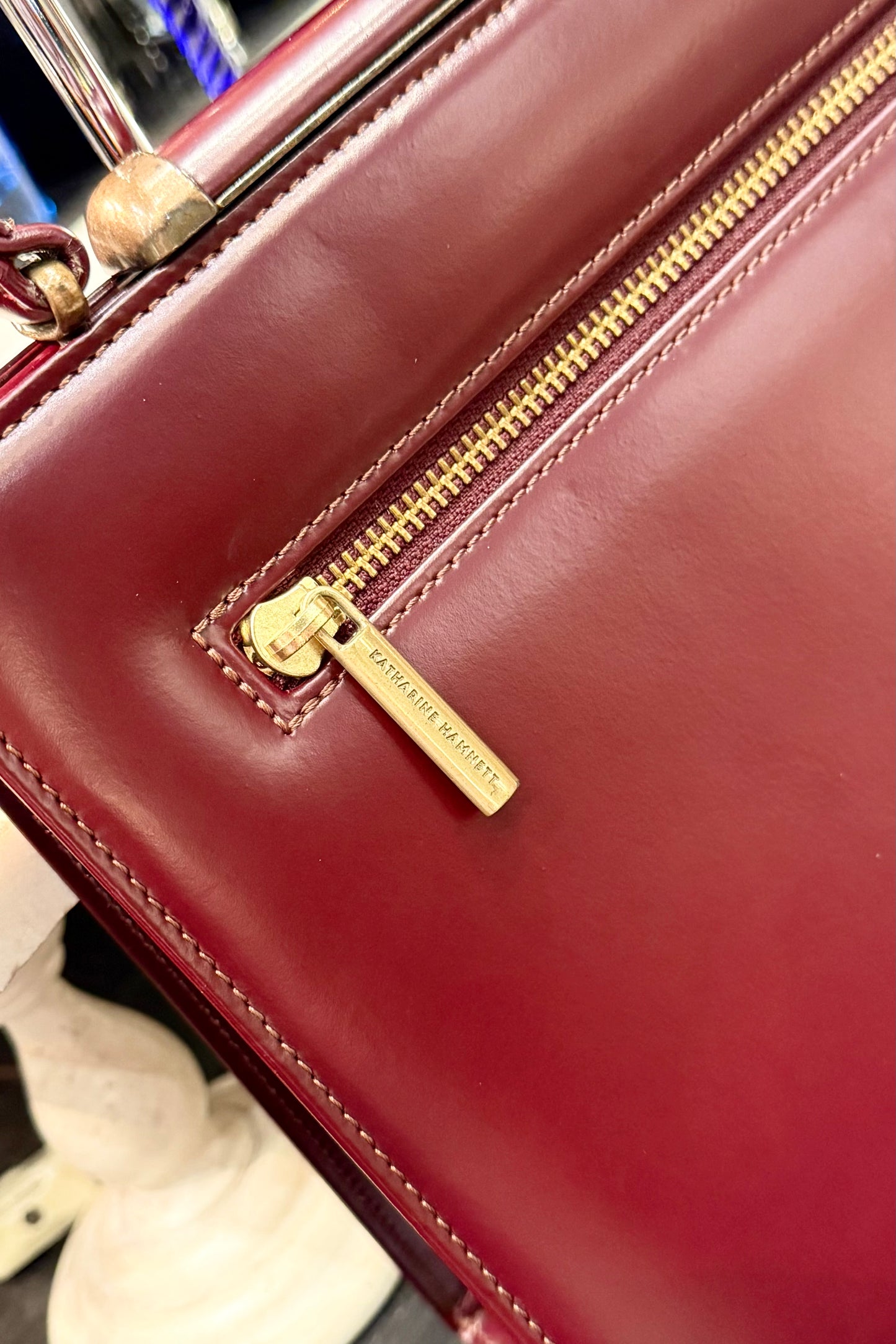 vintage bag キャサリン・ハムネット ハンドバッグ