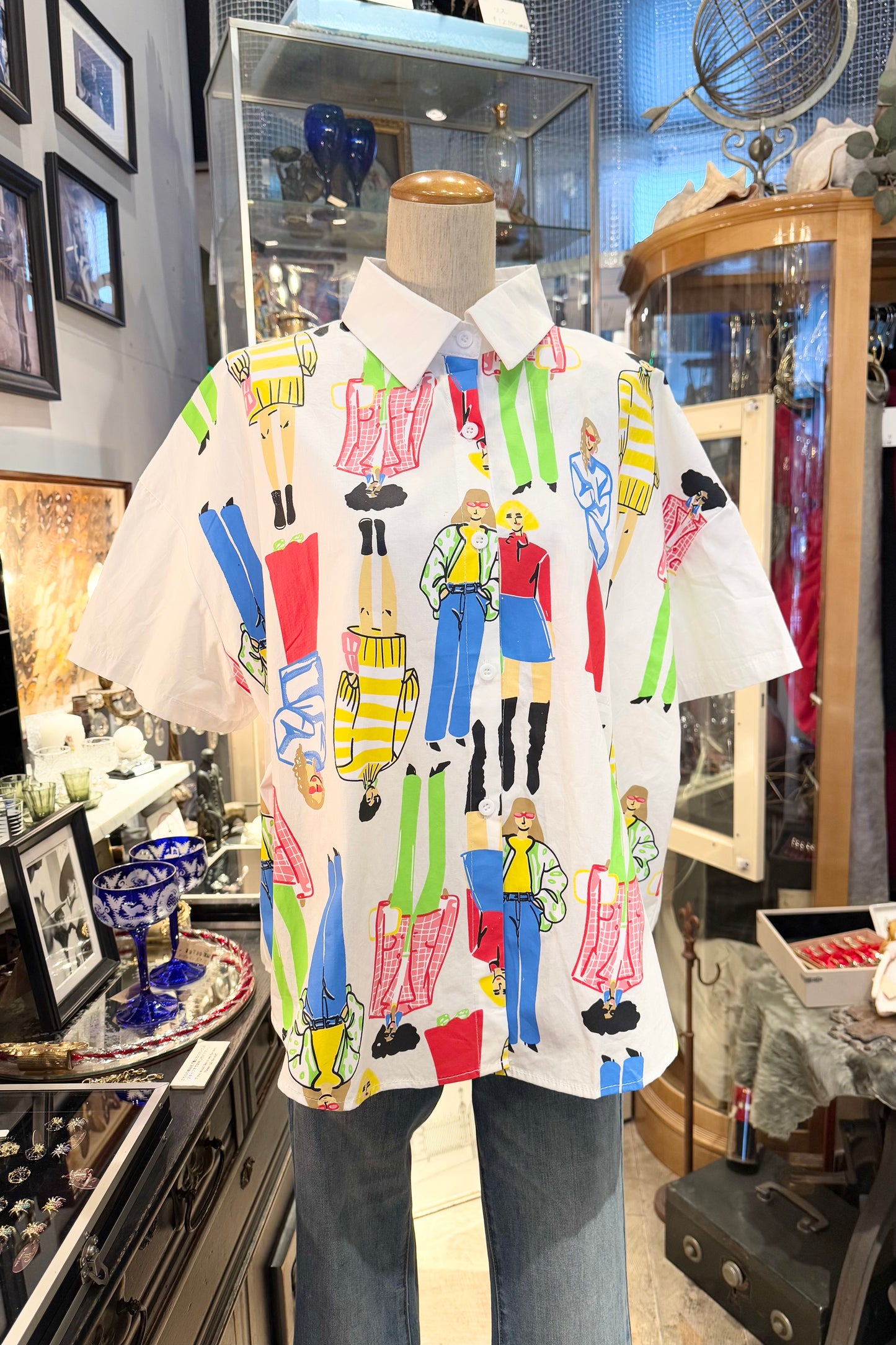 persons柄シャツ