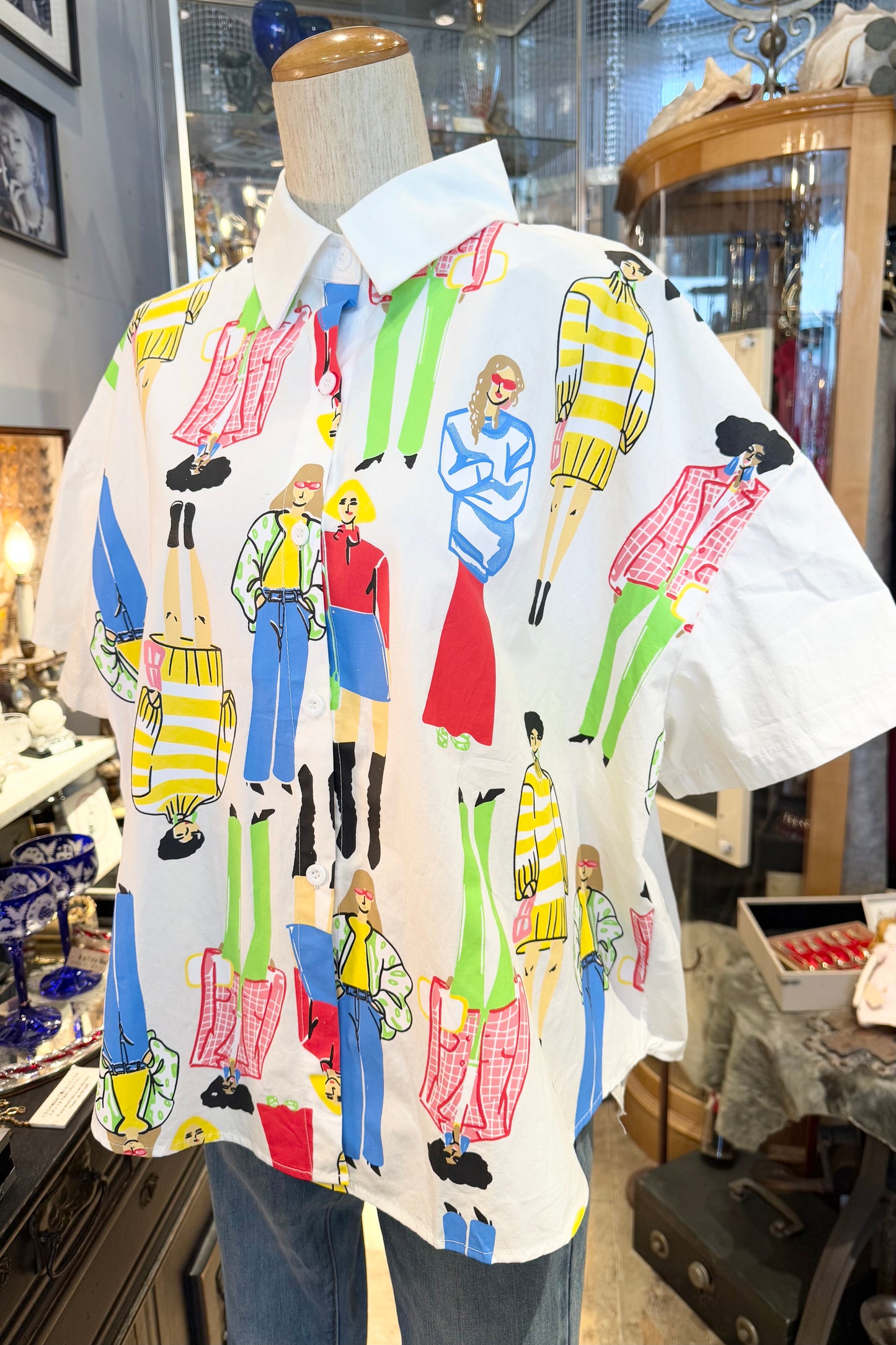 persons柄シャツ