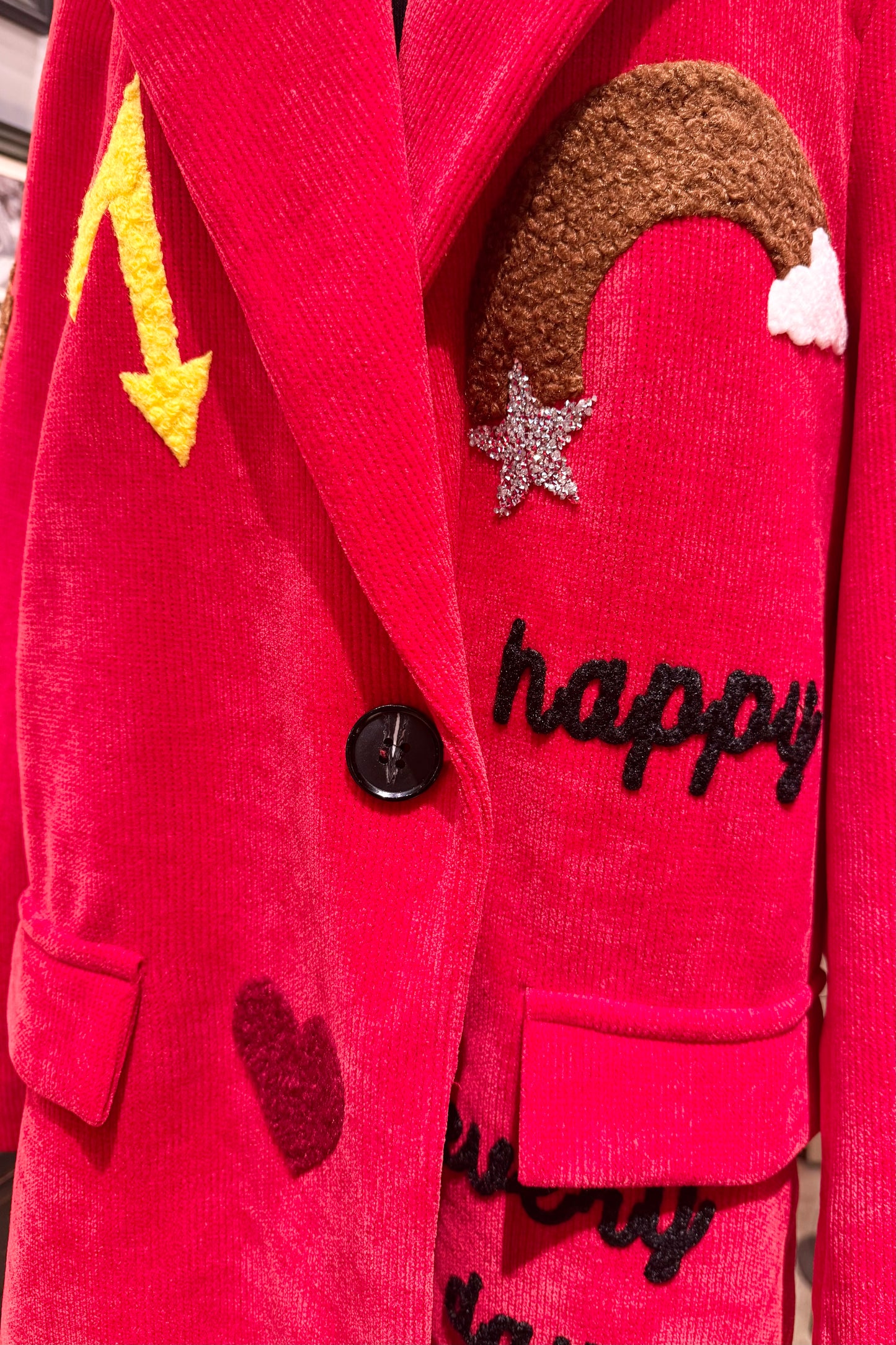ZETA OTTO italy レッドhappyジャケット