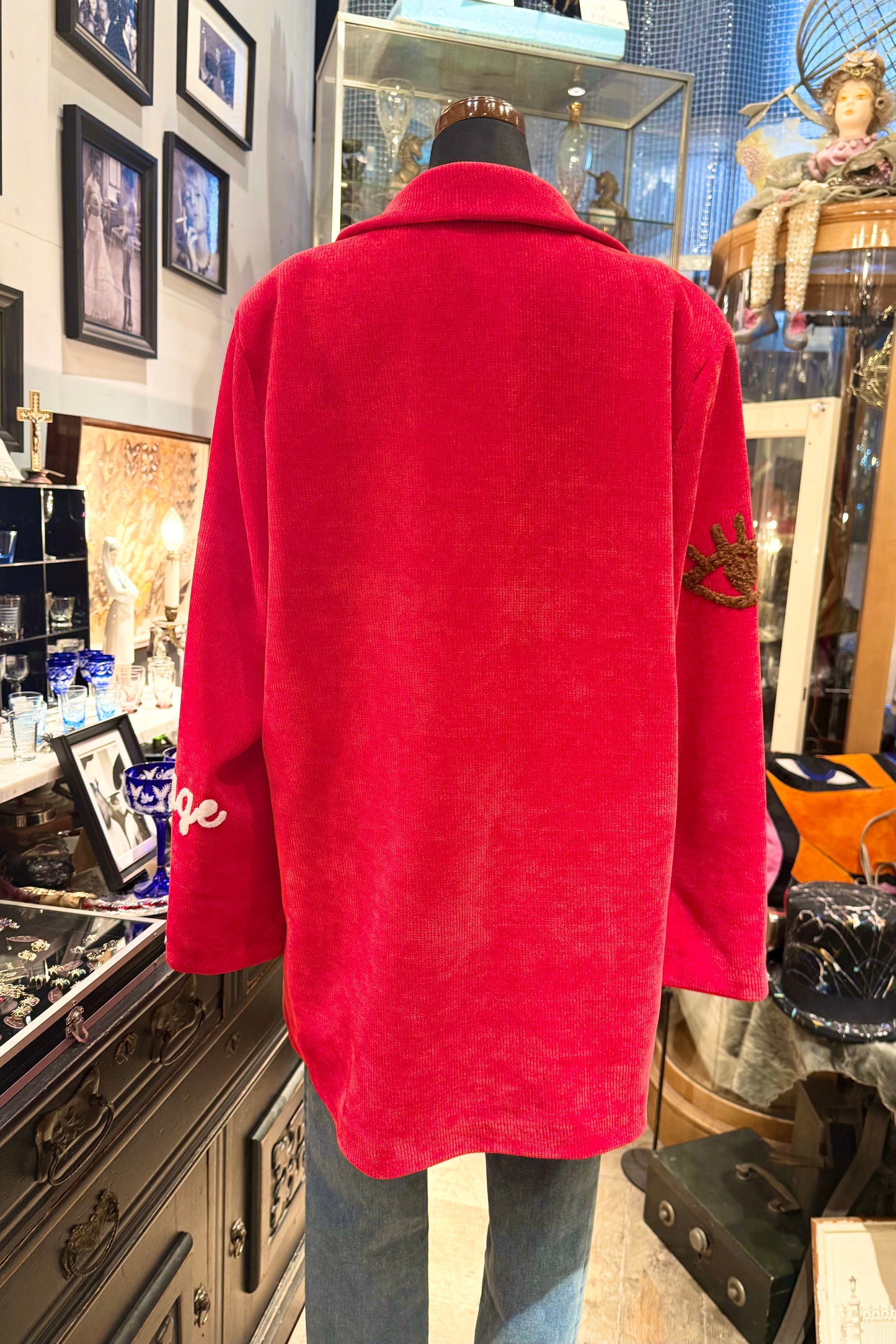 ZETA OTTO italy レッドhappyジャケット