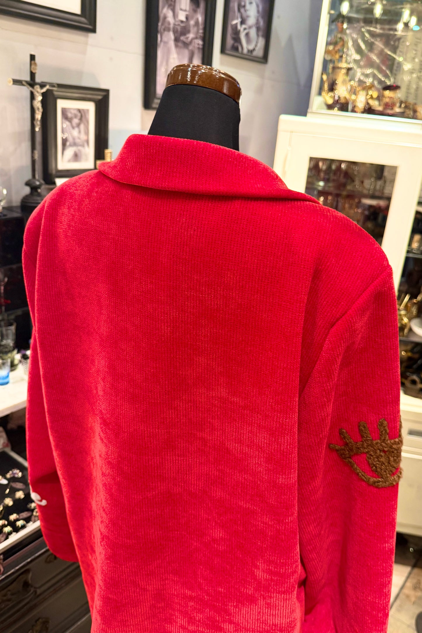 ZETA OTTO italy レッドhappyジャケット