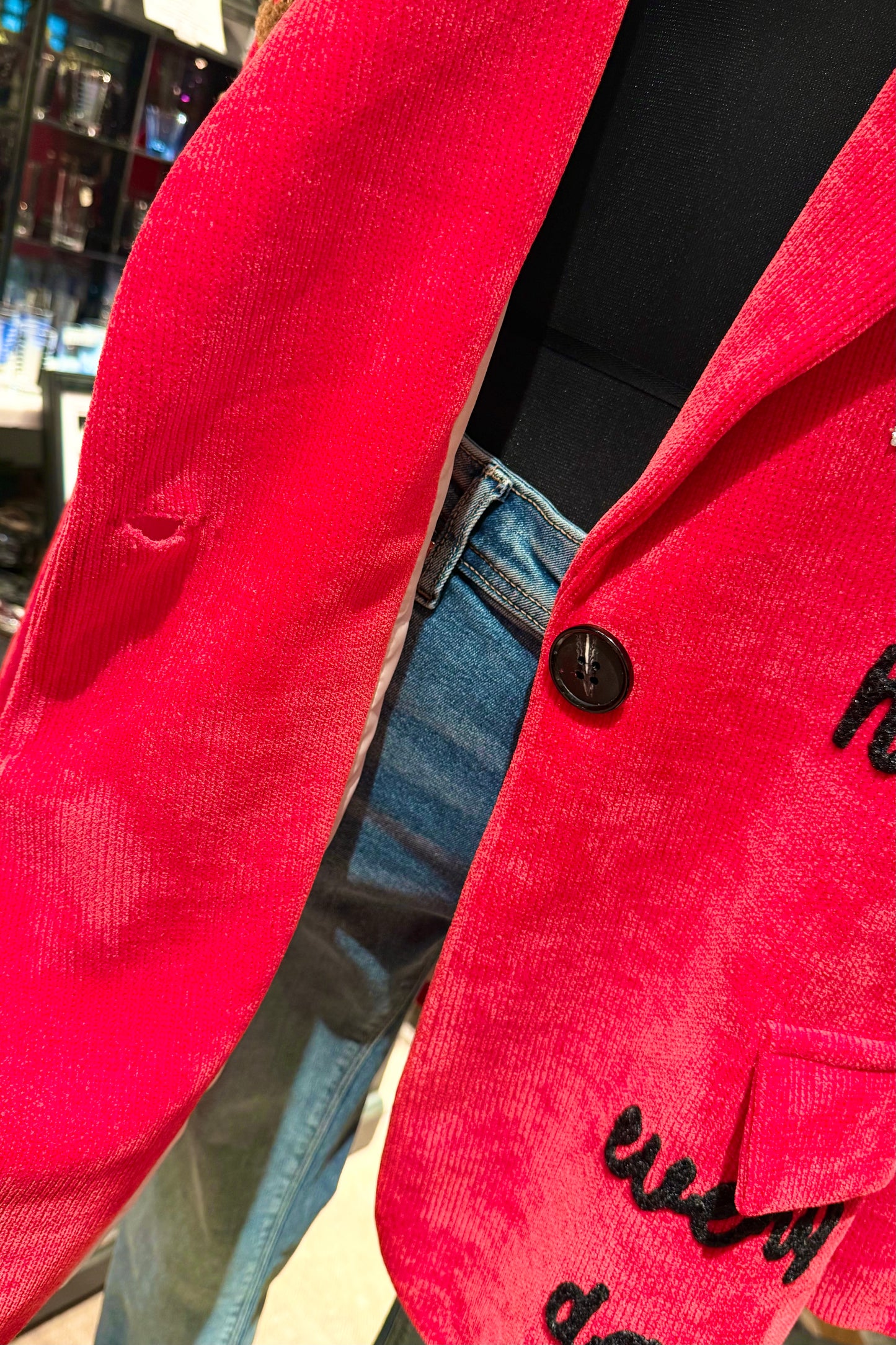 ZETA OTTO italy レッドhappyジャケット