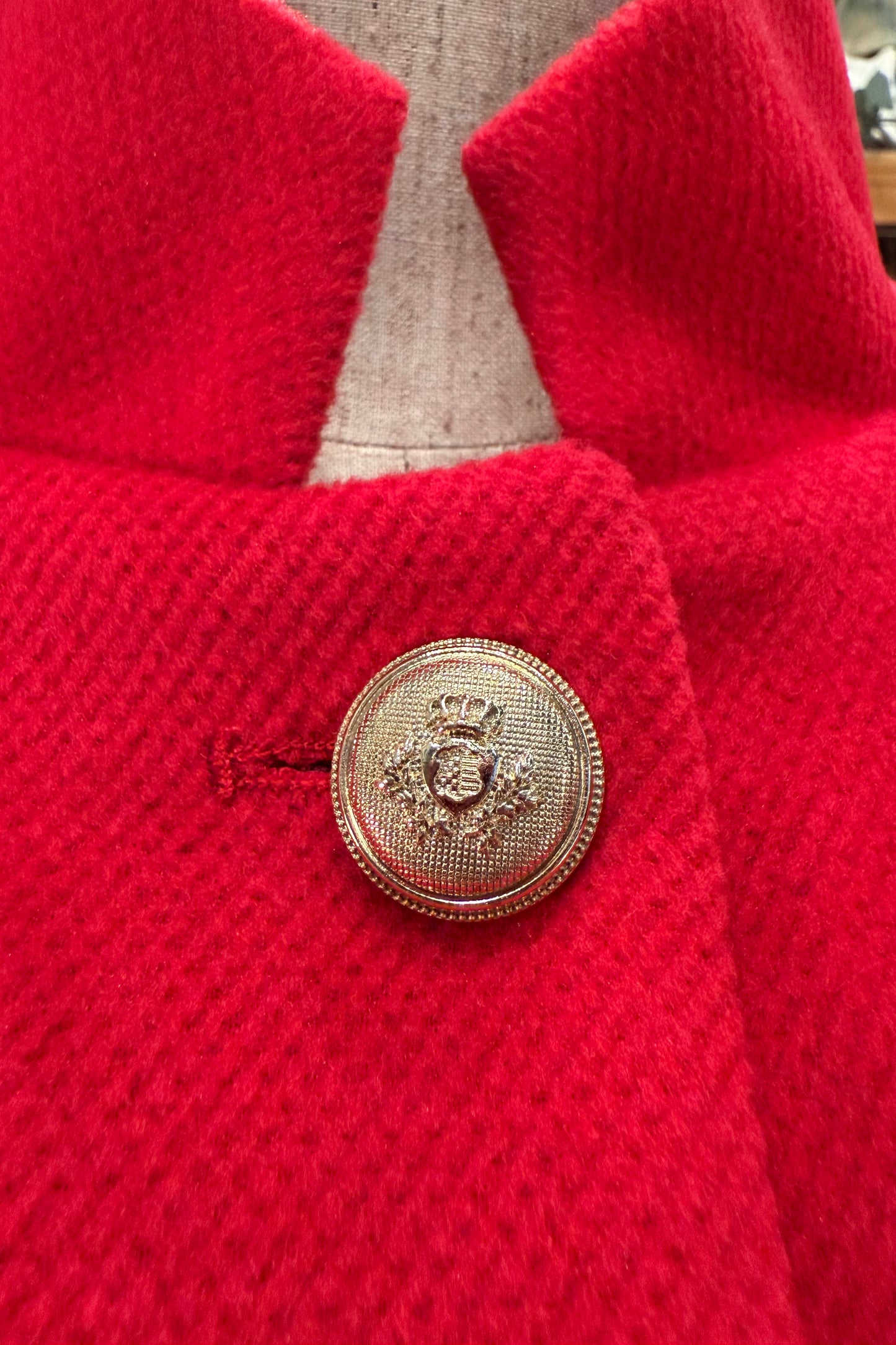 DENNY ROSE italy スタンドカラー レッドコート