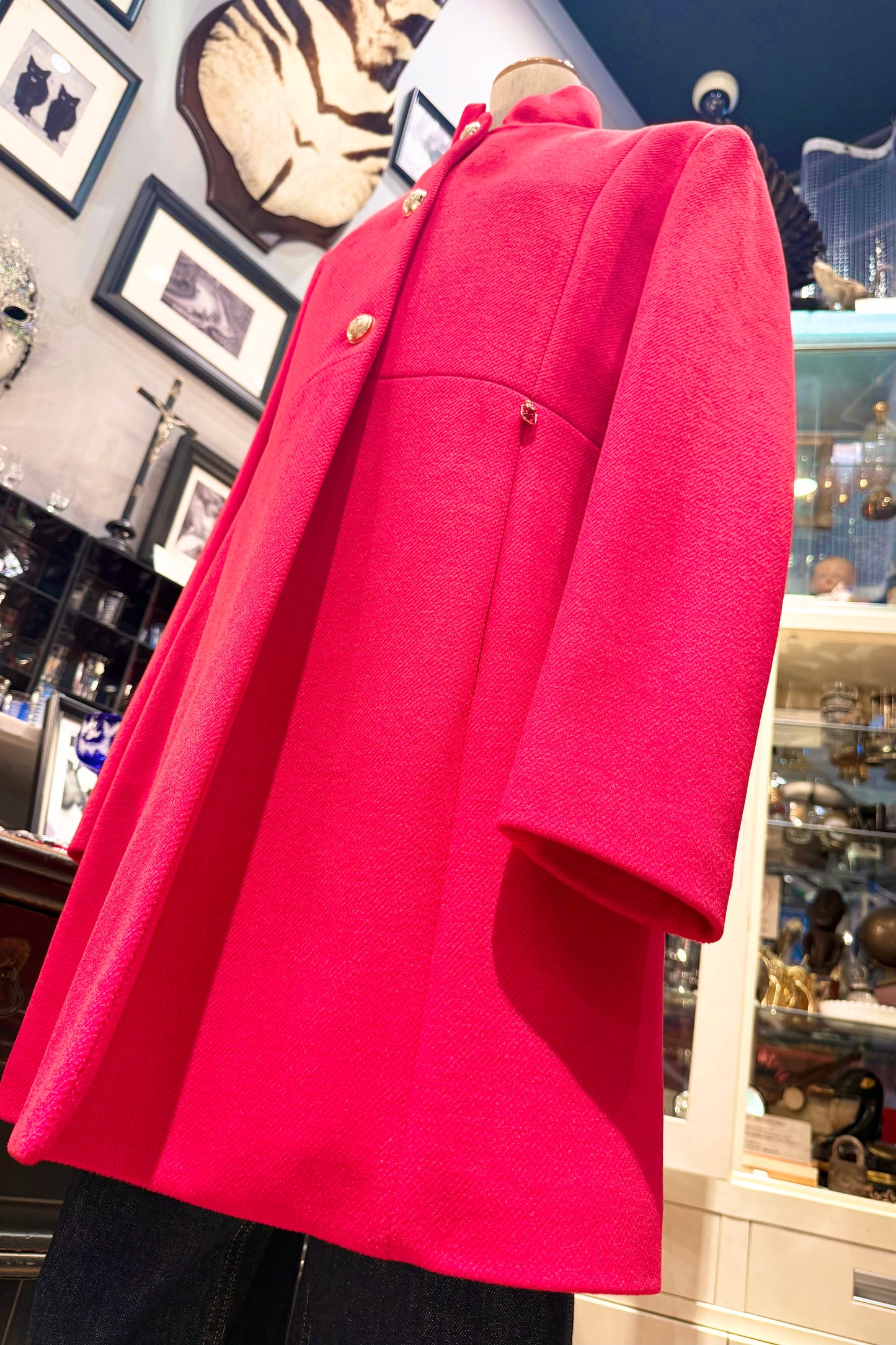 DENNY ROSE italy スタンドカラー レッドコート