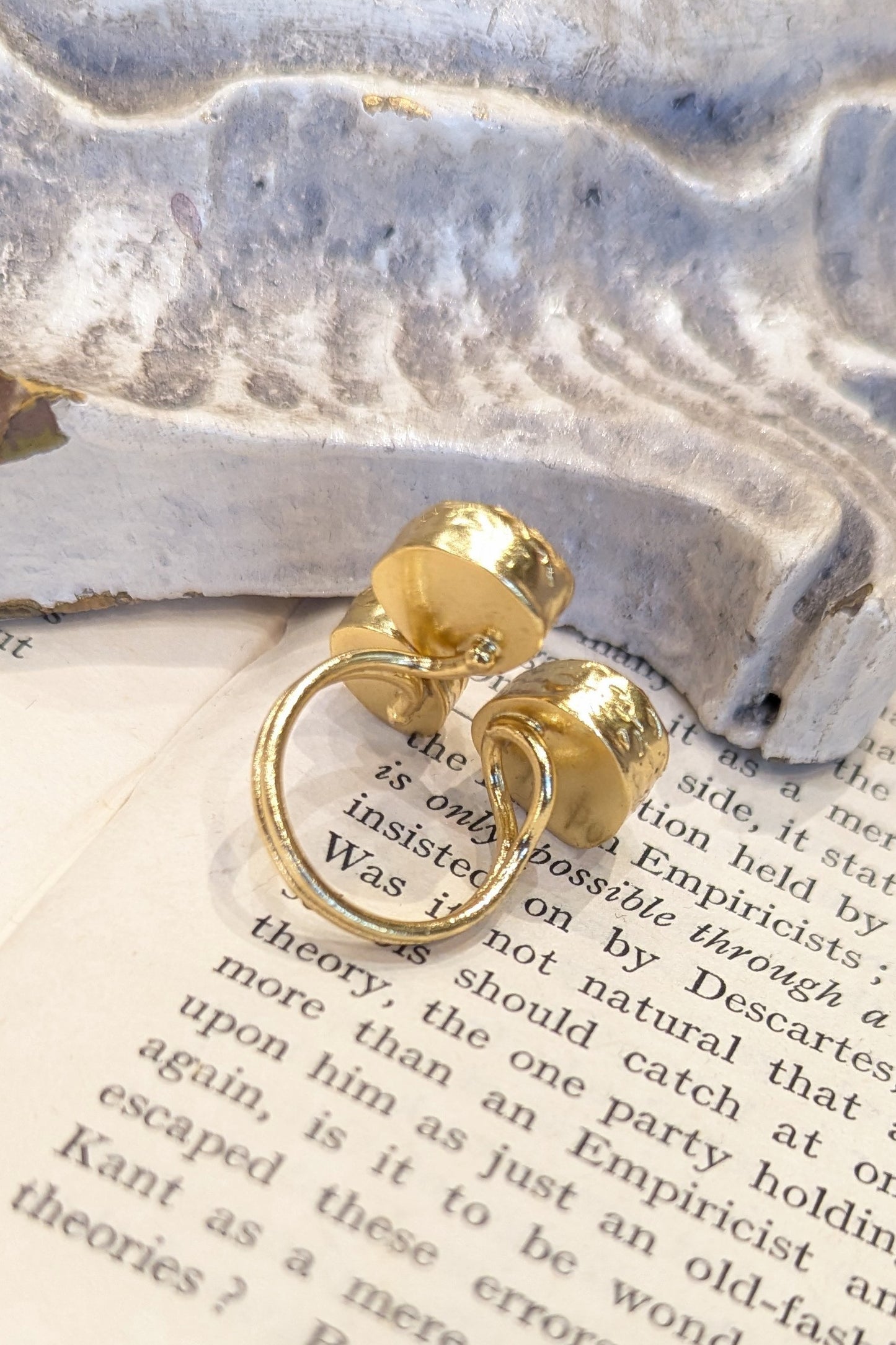 トルコ ブラックルチル・カーネリアン・ムーンストーンリング