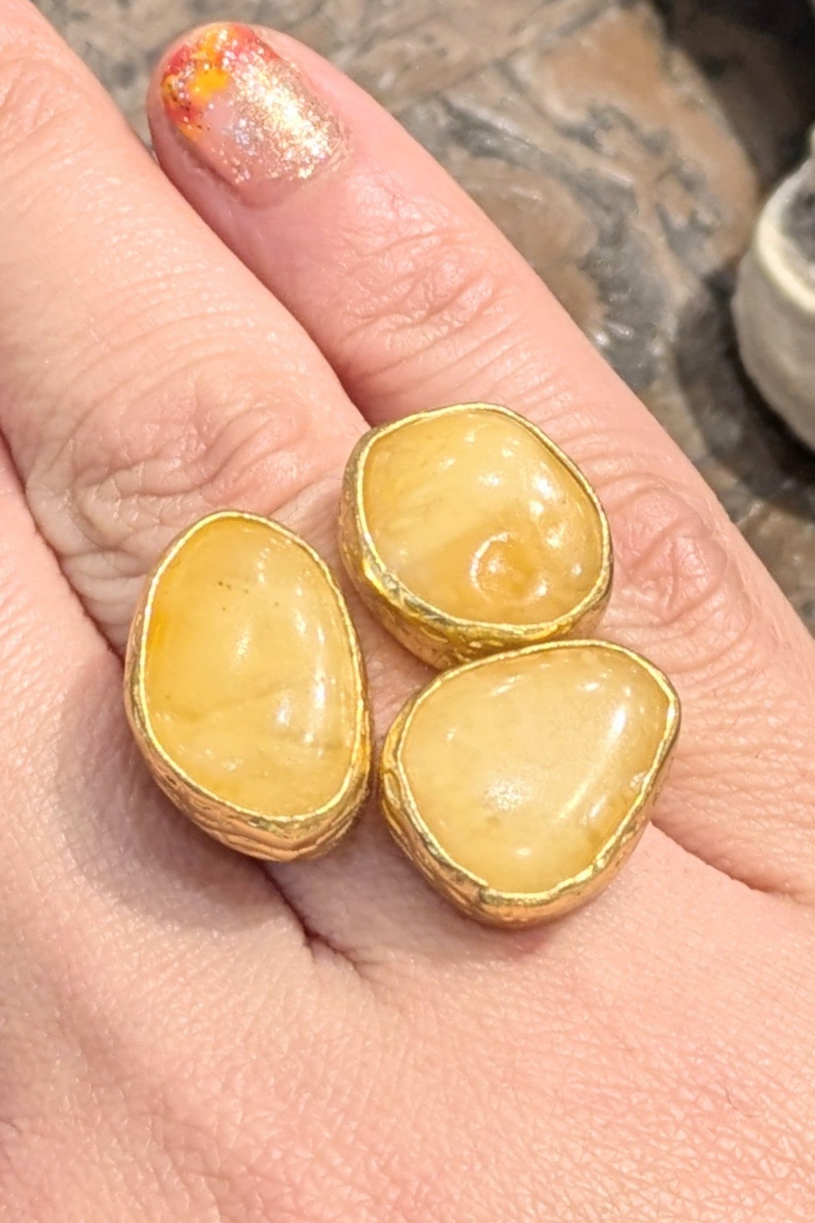 トルコ 琥珀リング