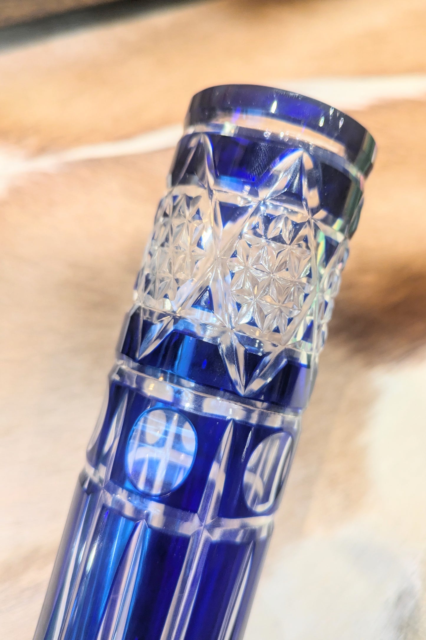 ヴィンテージ 切子 一輪差し