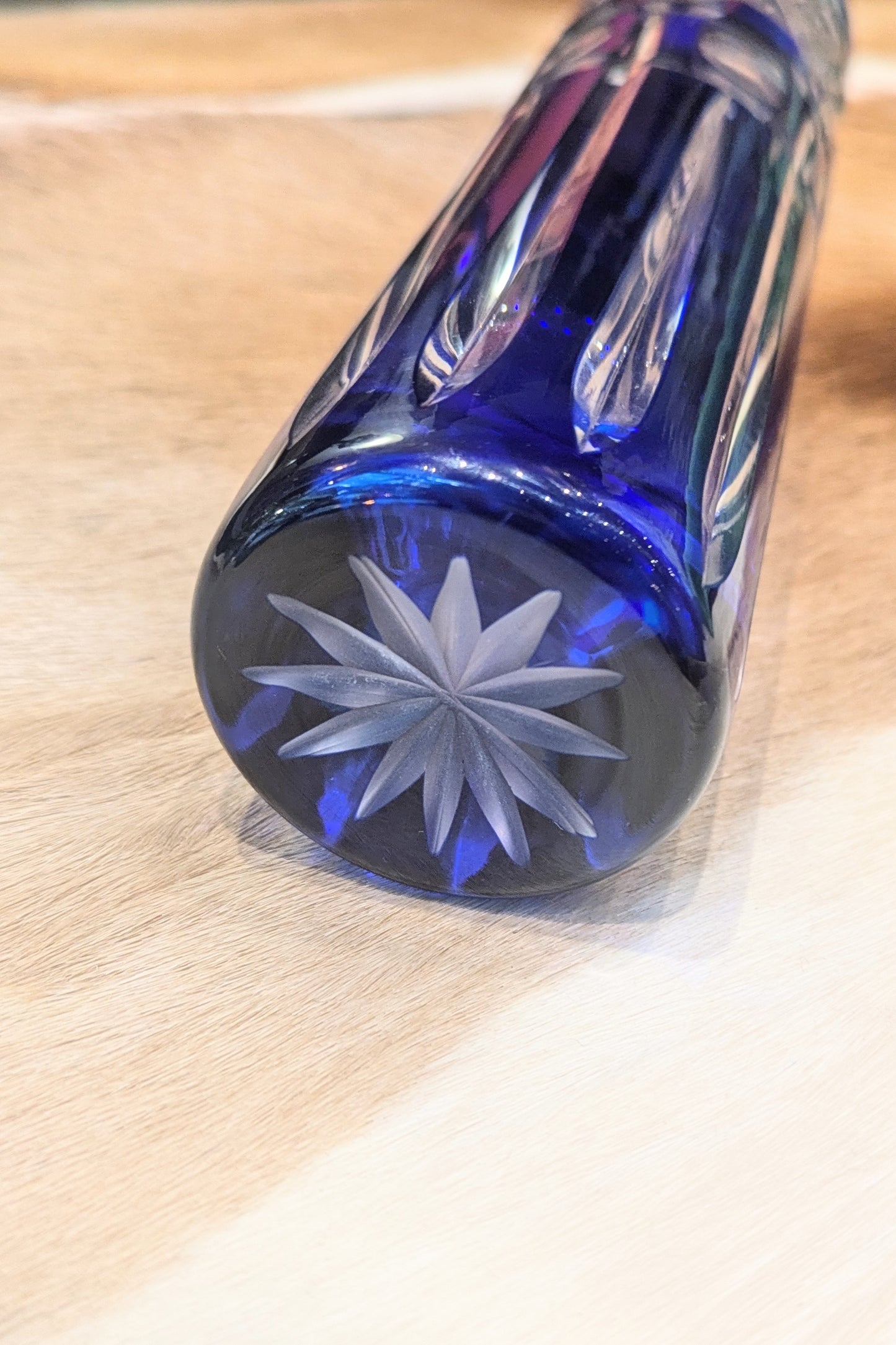 ヴィンテージ 切子 一輪差し