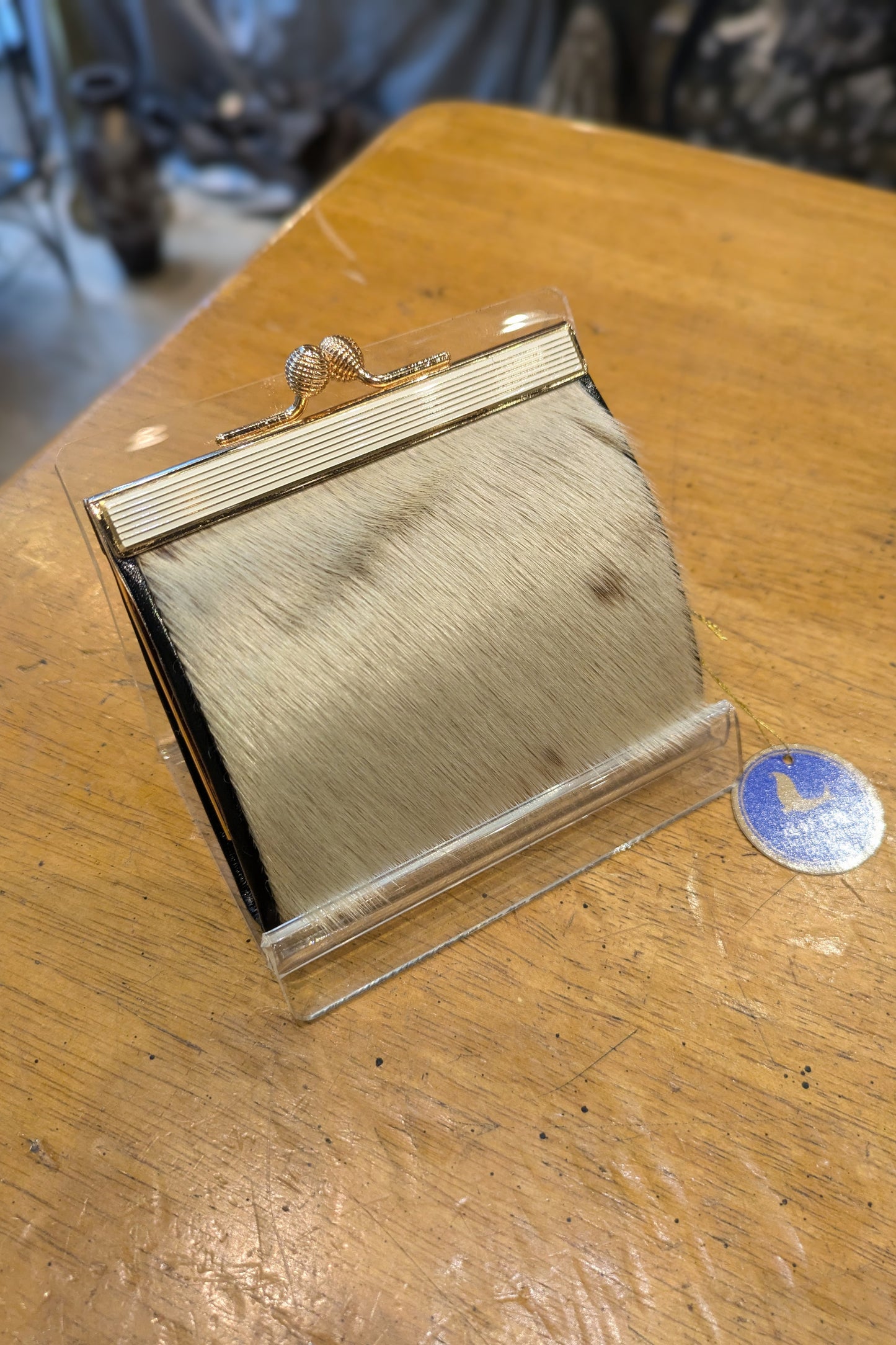 vintage アザラシがま口 財布 未使用