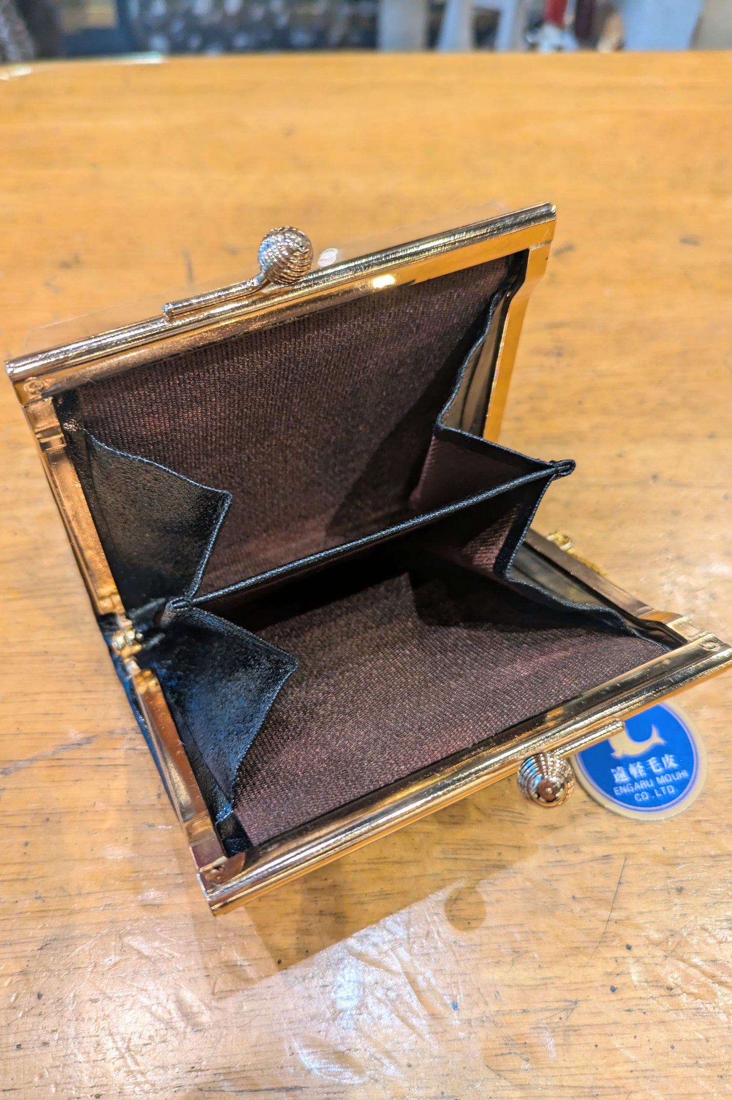 vintage アザラシがま口 財布 未使用