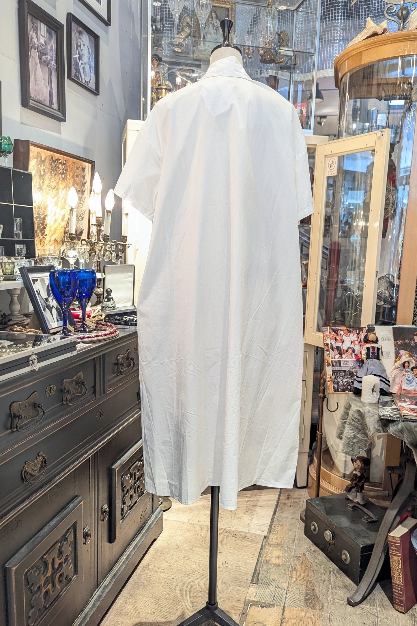 現代アートな大胆ペイント シャツワンピ―ス