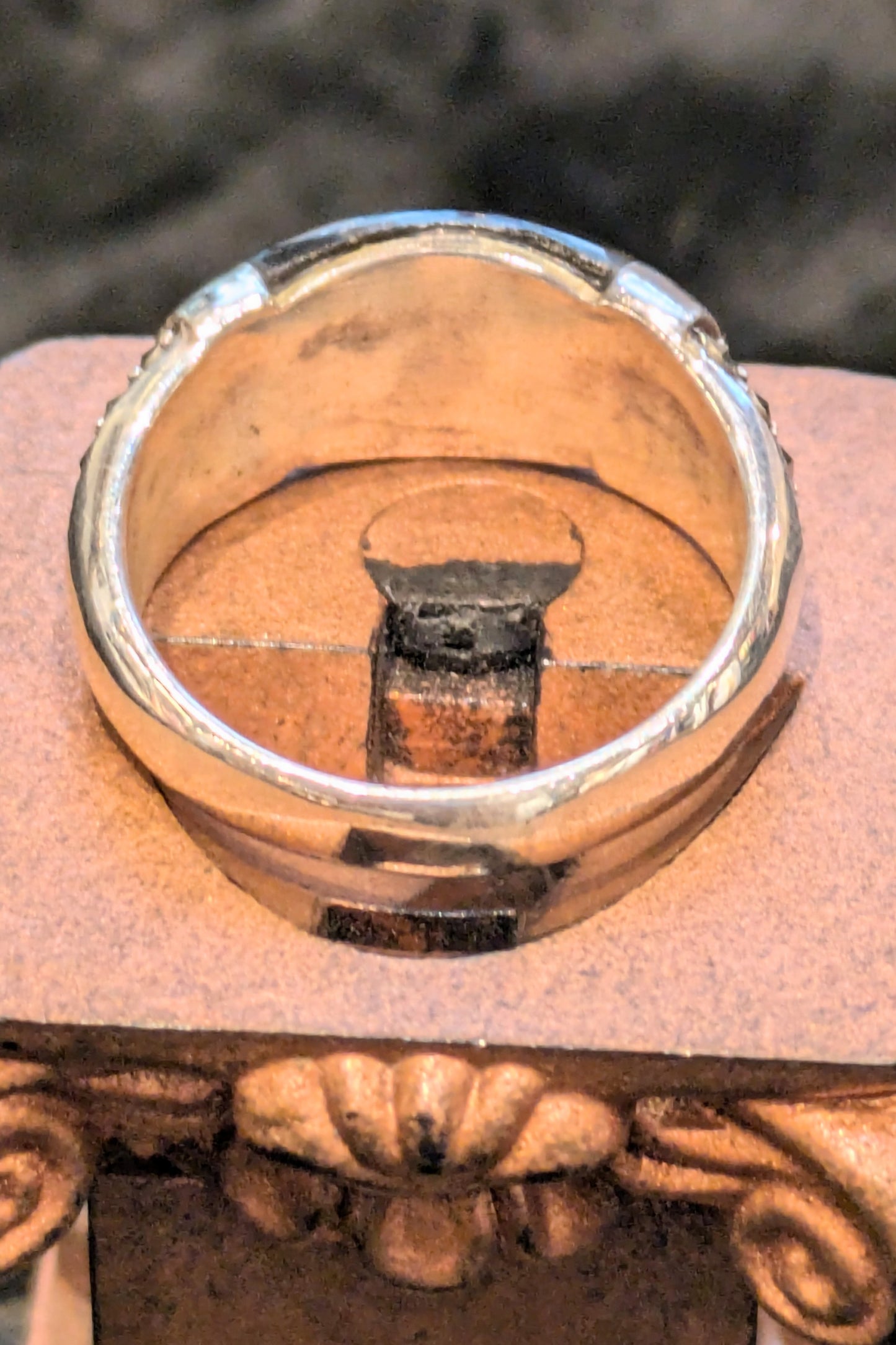 ヴィンテージ オニキスマーカサイト リング