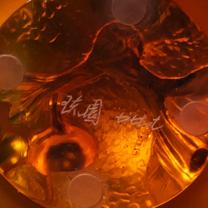 琉園 Tittot クリスタル 鳥 オブジェ 圓滿高陞 開運 夫婦円満 置物 台湾ガラスアート