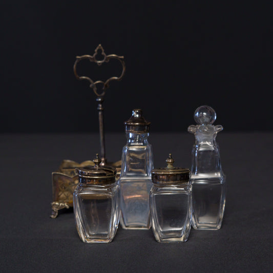 アンティーク シルバー スパイスラック｜Fattorini & Sons, Bradford｜19世紀〜20世紀初頭