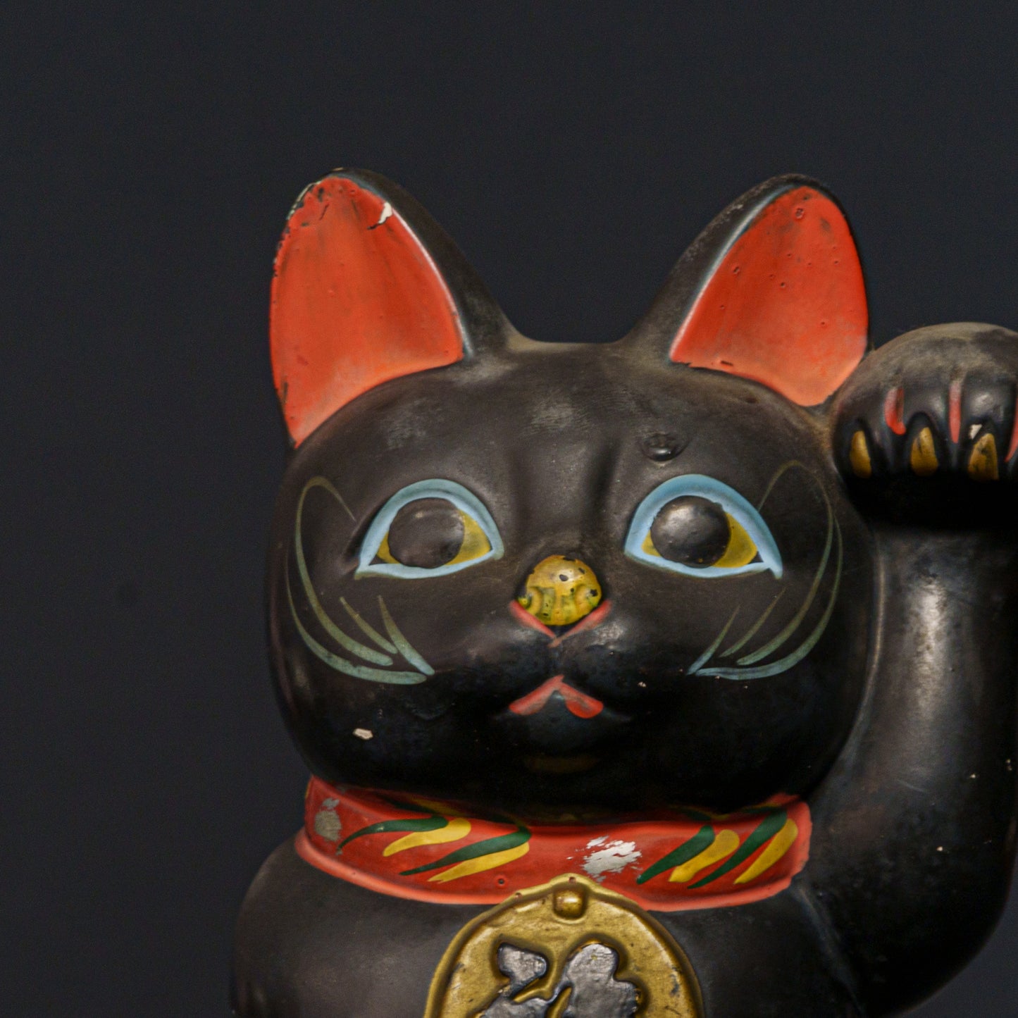 黒猫 招き猫 小