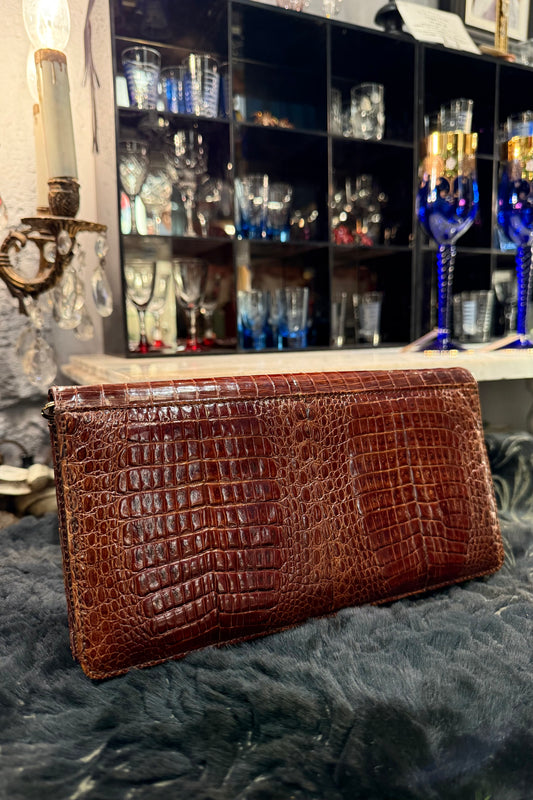 vintage bag 　クロコダイルクラッチ