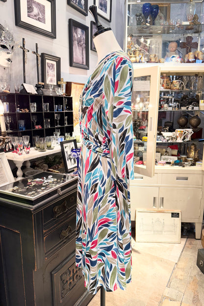 JOY`s   PARIS リーフ柄ワンピース