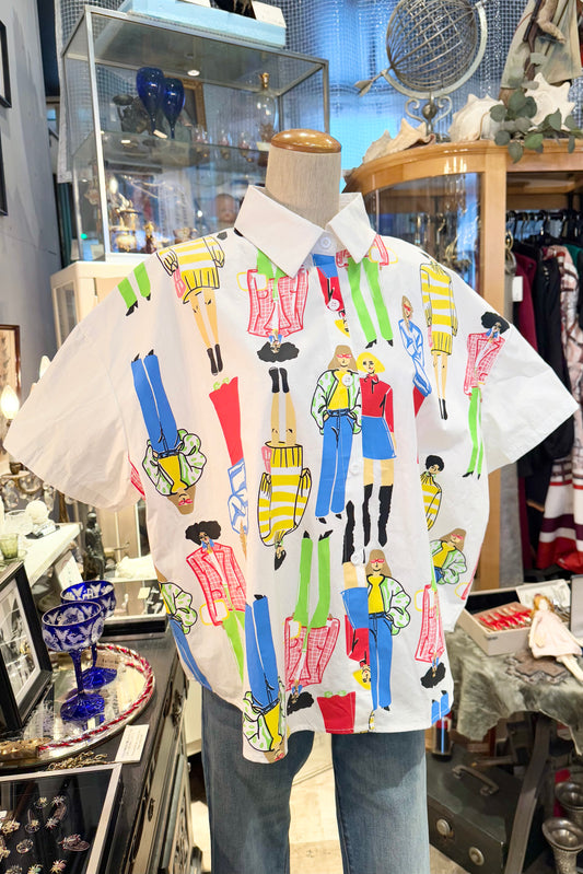 persons柄シャツ