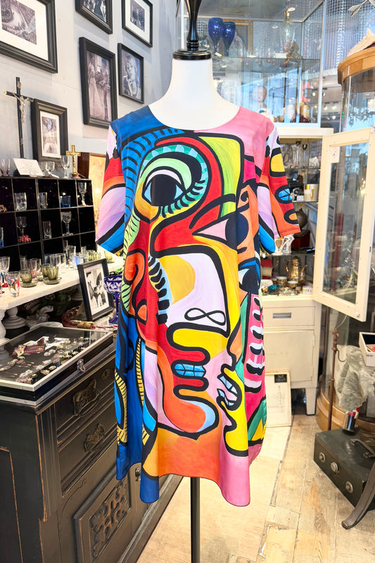 絵画を纏う ピカソ風ワンピース