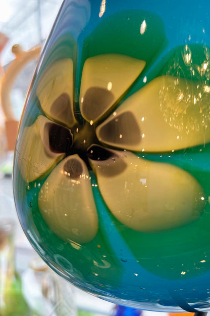 ビンテージ イエローフラワーベース アンティーク