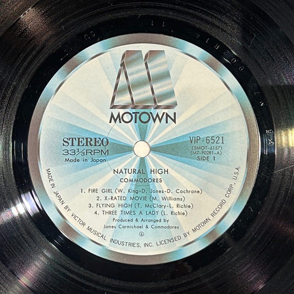 コモドアーズ ナチュラル・ハイ LP 国内盤