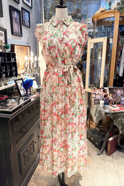 Lilie Rose France　ゴールド箔押しワンピース