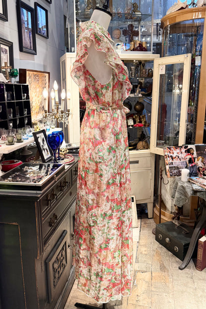 Lilie Rose France　ゴールド箔押しワンピース