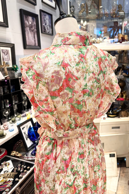 Lilie Rose France　ゴールド箔押しワンピース
