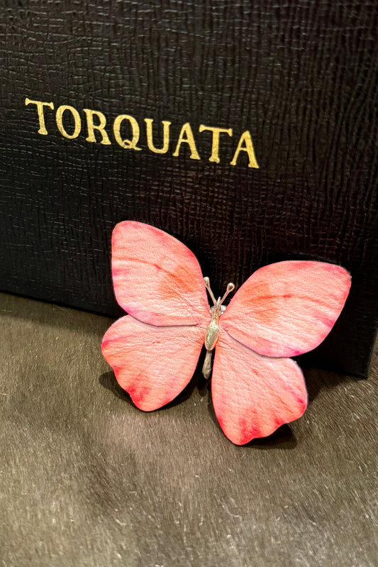 トルクアータ  レザー モルフォ蝶ピアス（片耳ピアス）