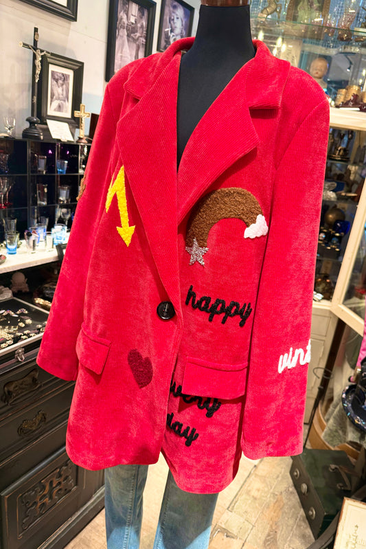 ZETA OTTO  italy 　レッドhappyジャケット