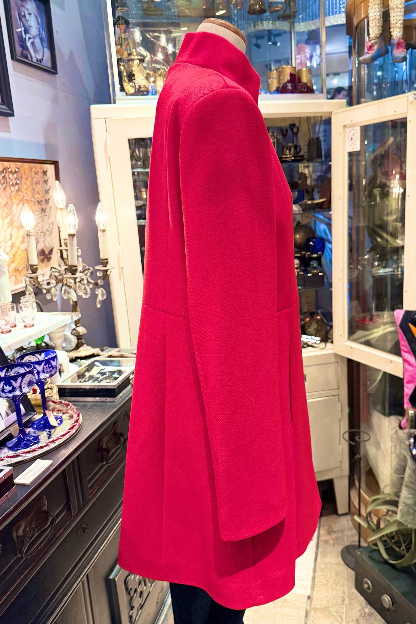 DENNY ROSE italy  スタンドカラー　レッドコート