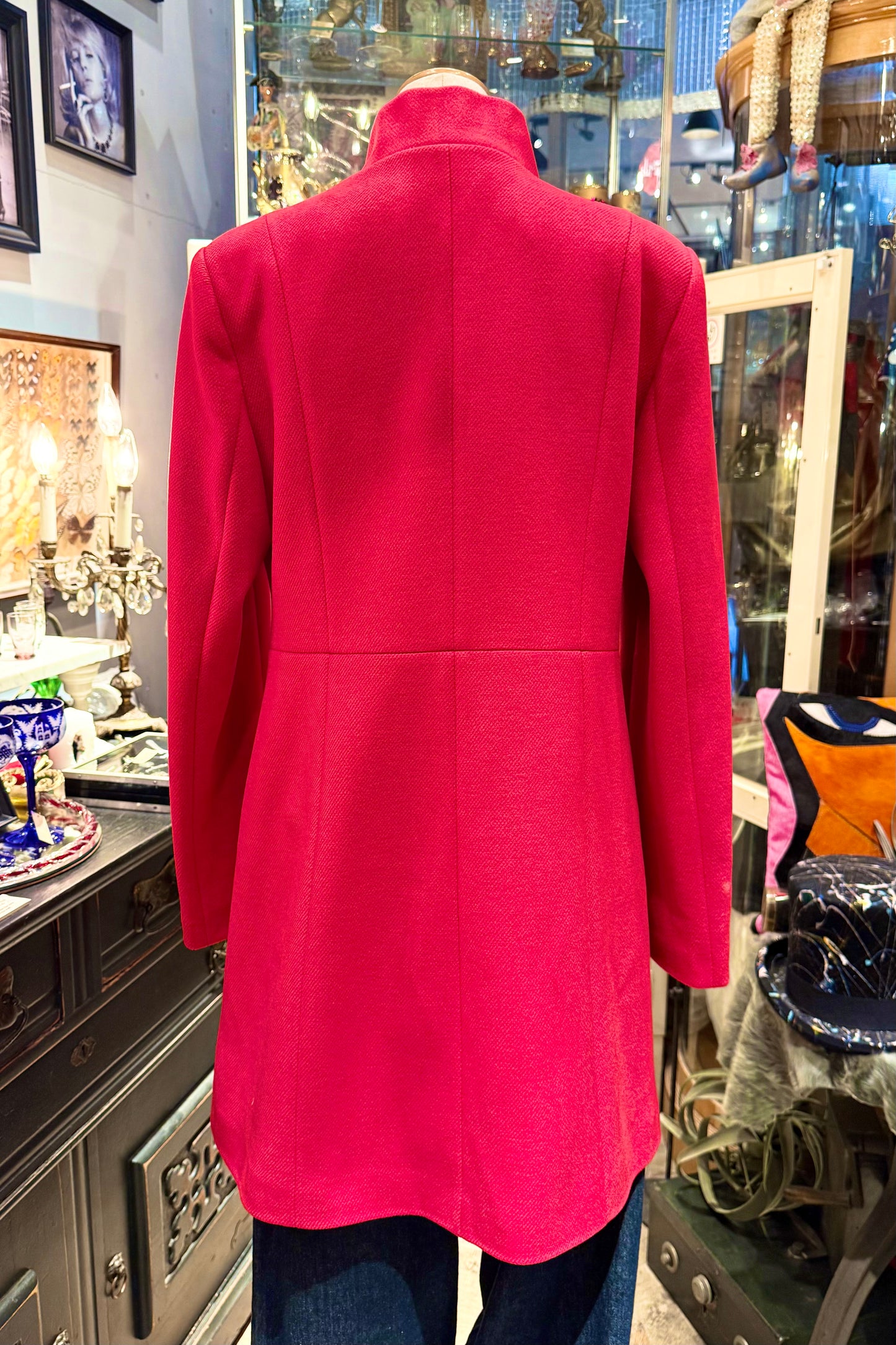 DENNY ROSE italy  スタンドカラー　レッドコート