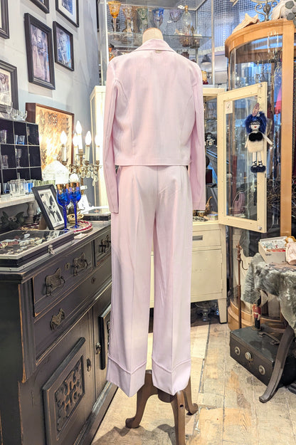 RINASCIMENTO イタリア　シャーベットピンク　センタープレスパンツ