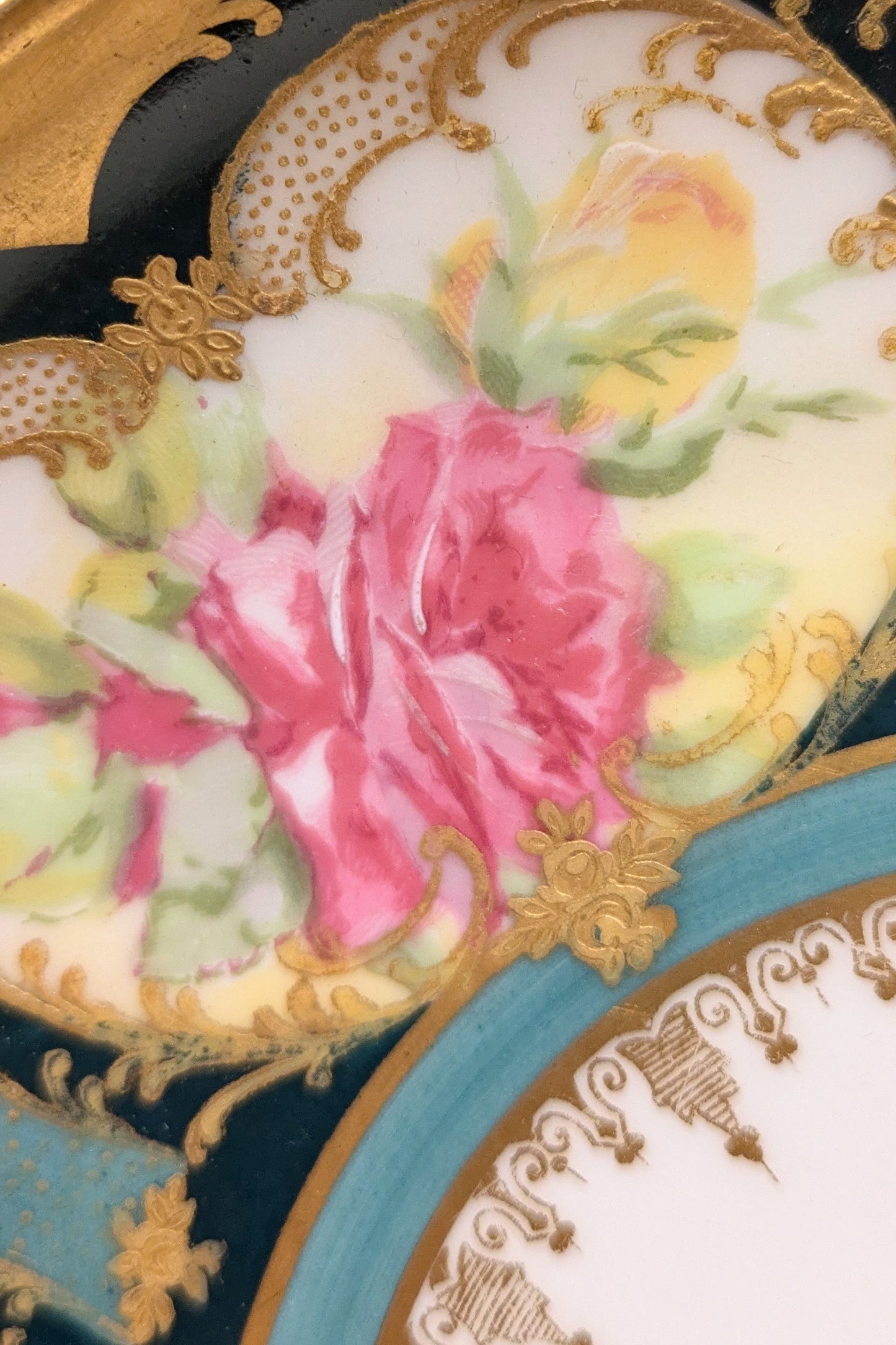 アンティークプレート フランスリモージュコロネット