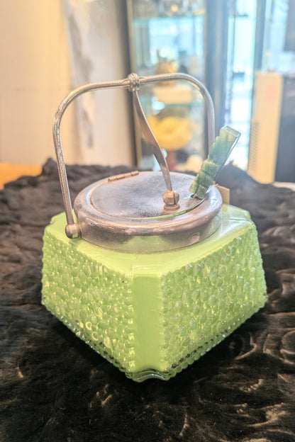 ヴィンテージ クリームソーダ色シュガーポット
