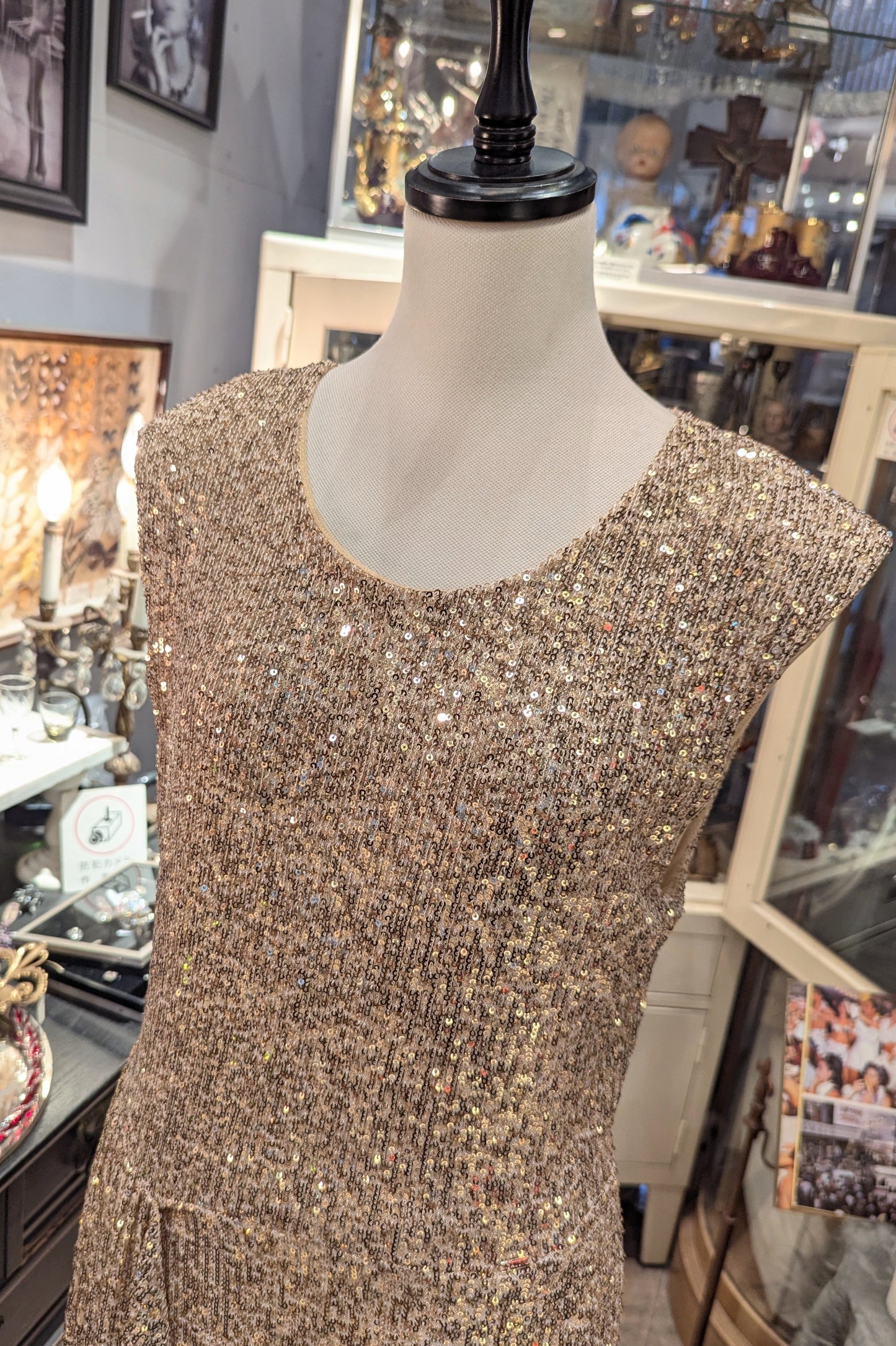 GAUDI  italy　シャンパンゴールドスパンドレス