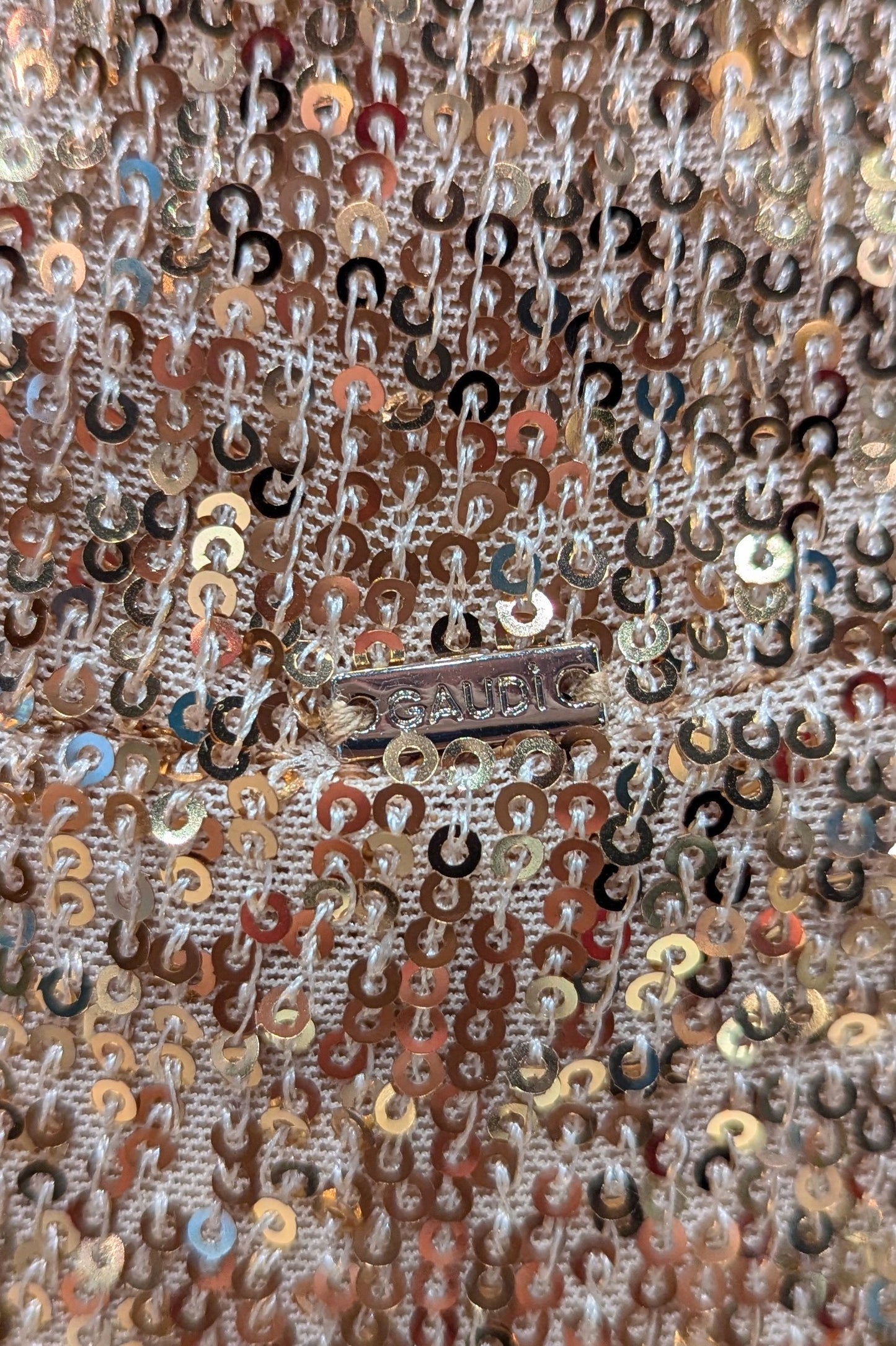 GAUDI  italy　シャンパンゴールドスパンドレス