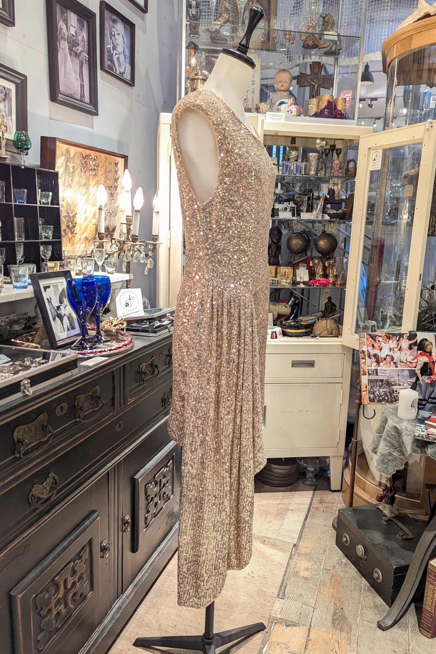 GAUDI  italy　シャンパンゴールドスパンドレス