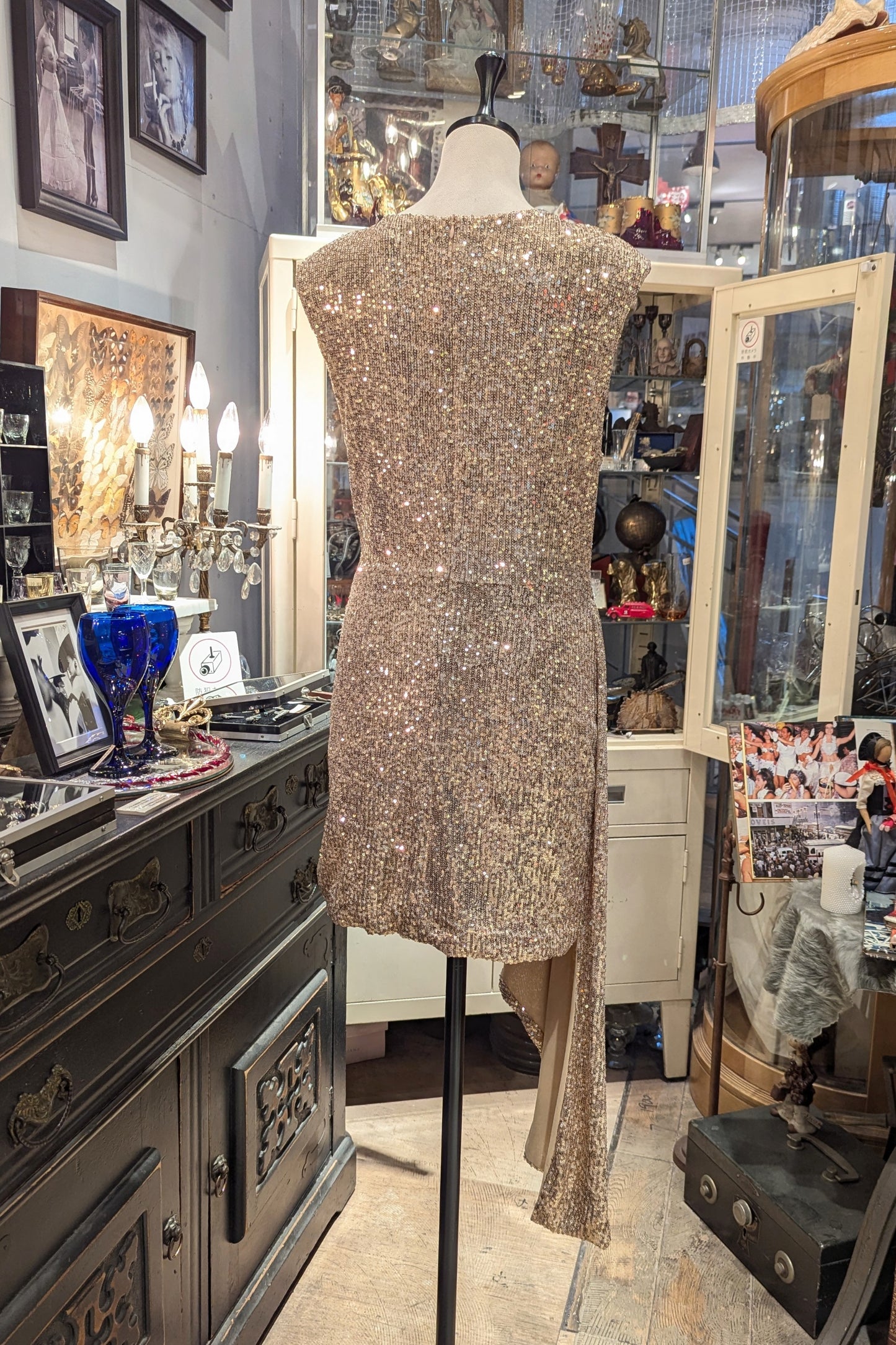 GAUDI  italy　シャンパンゴールドスパンドレス