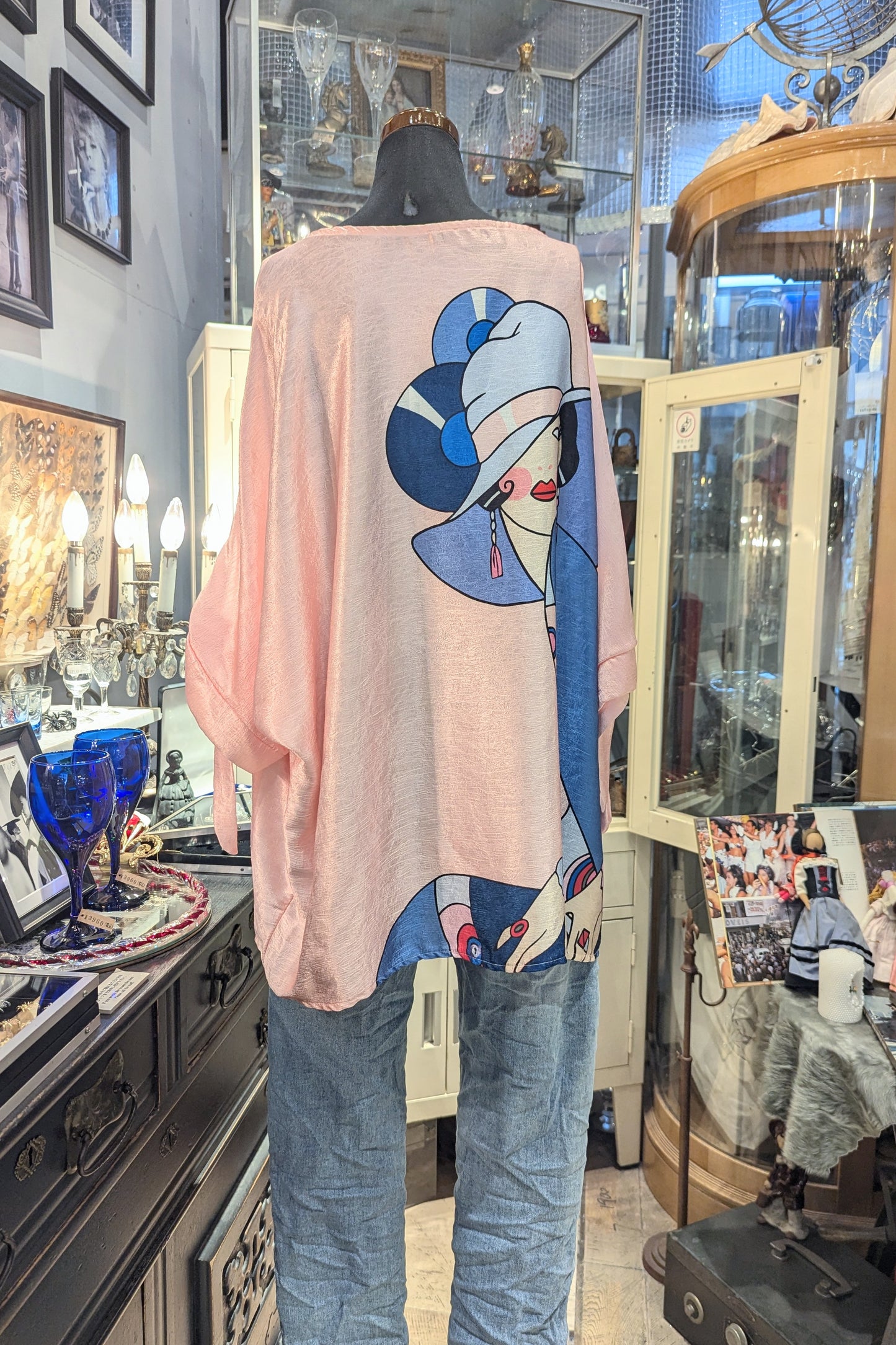 EfunU イタリア　モガ柄プルオーバー