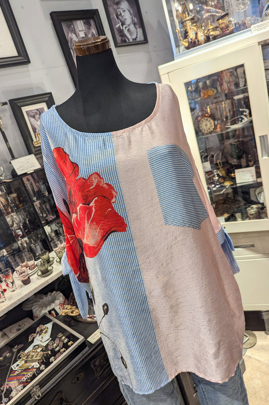 EfunU イタリア ポピー プルオーバー