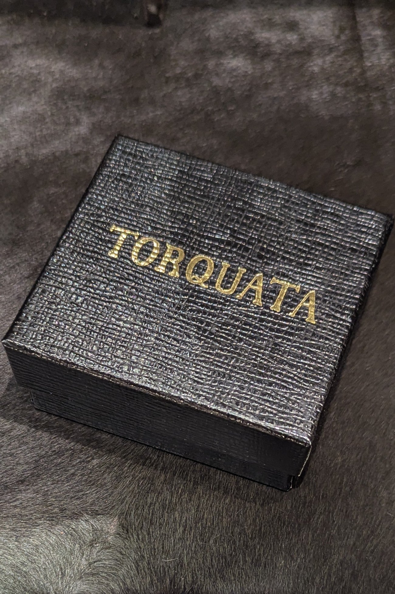 トルクアータ  レザー モルフォ蝶 ブローチ